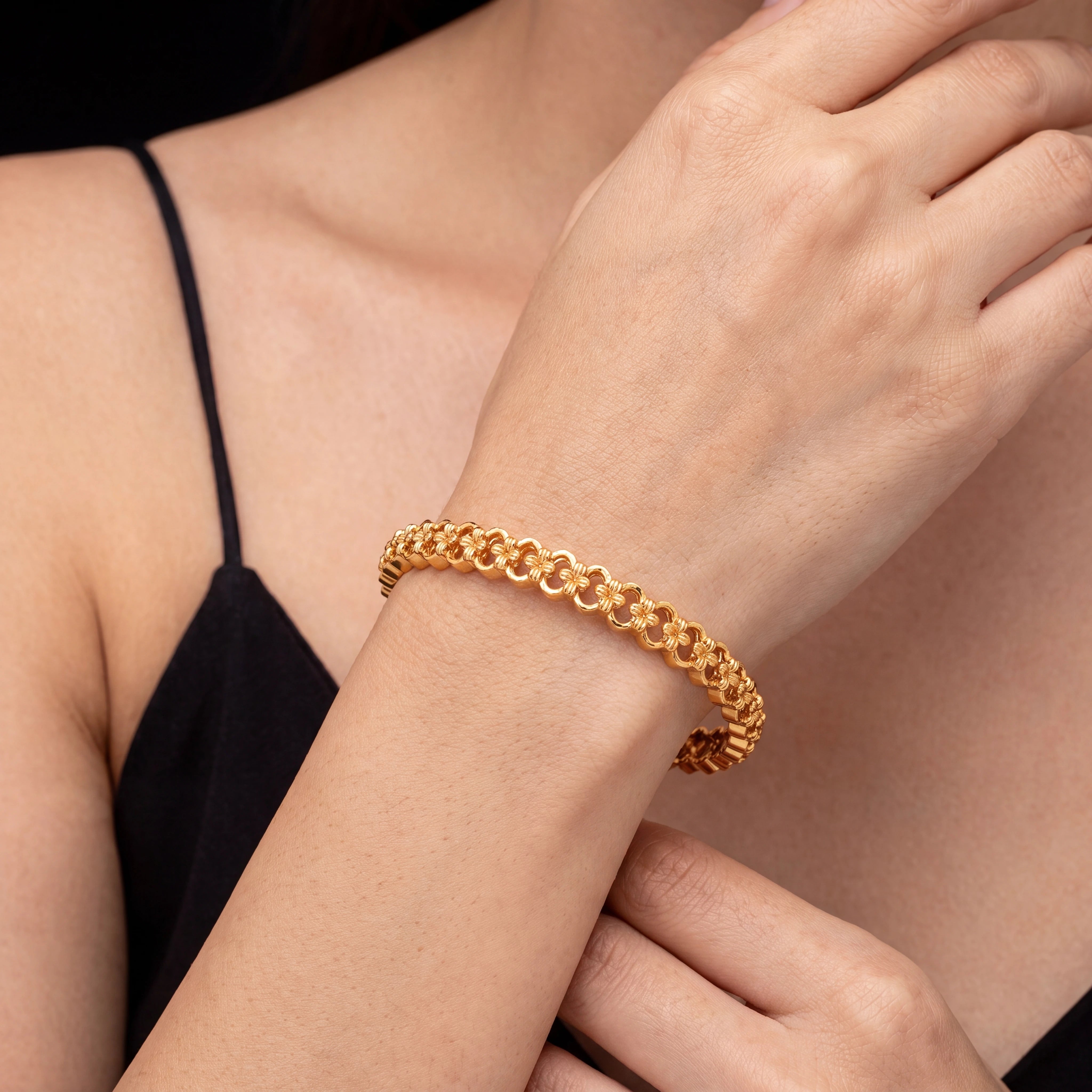 Gold Plated Bangle Festive Wear