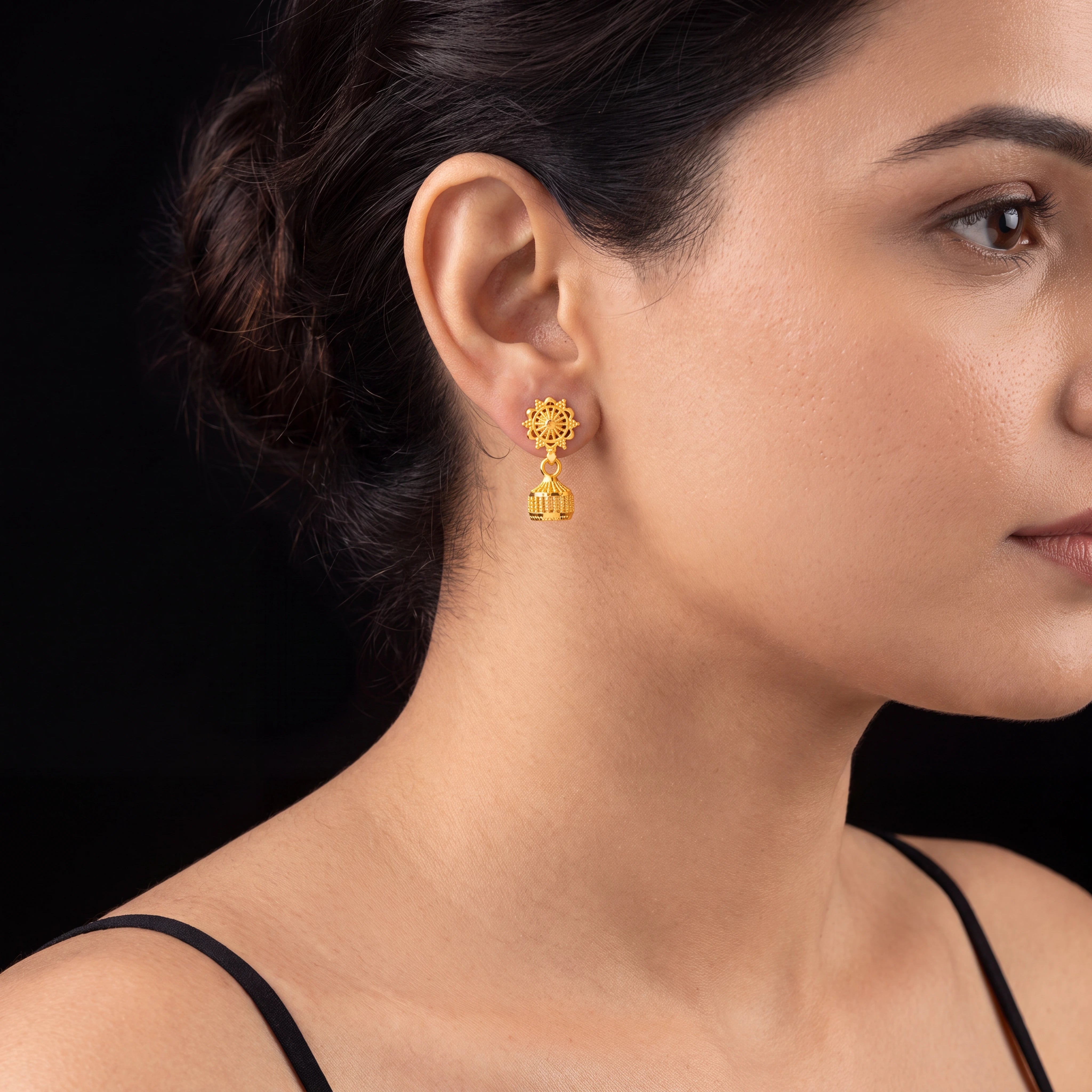 Golden Jimikka Earring PGJST9-011