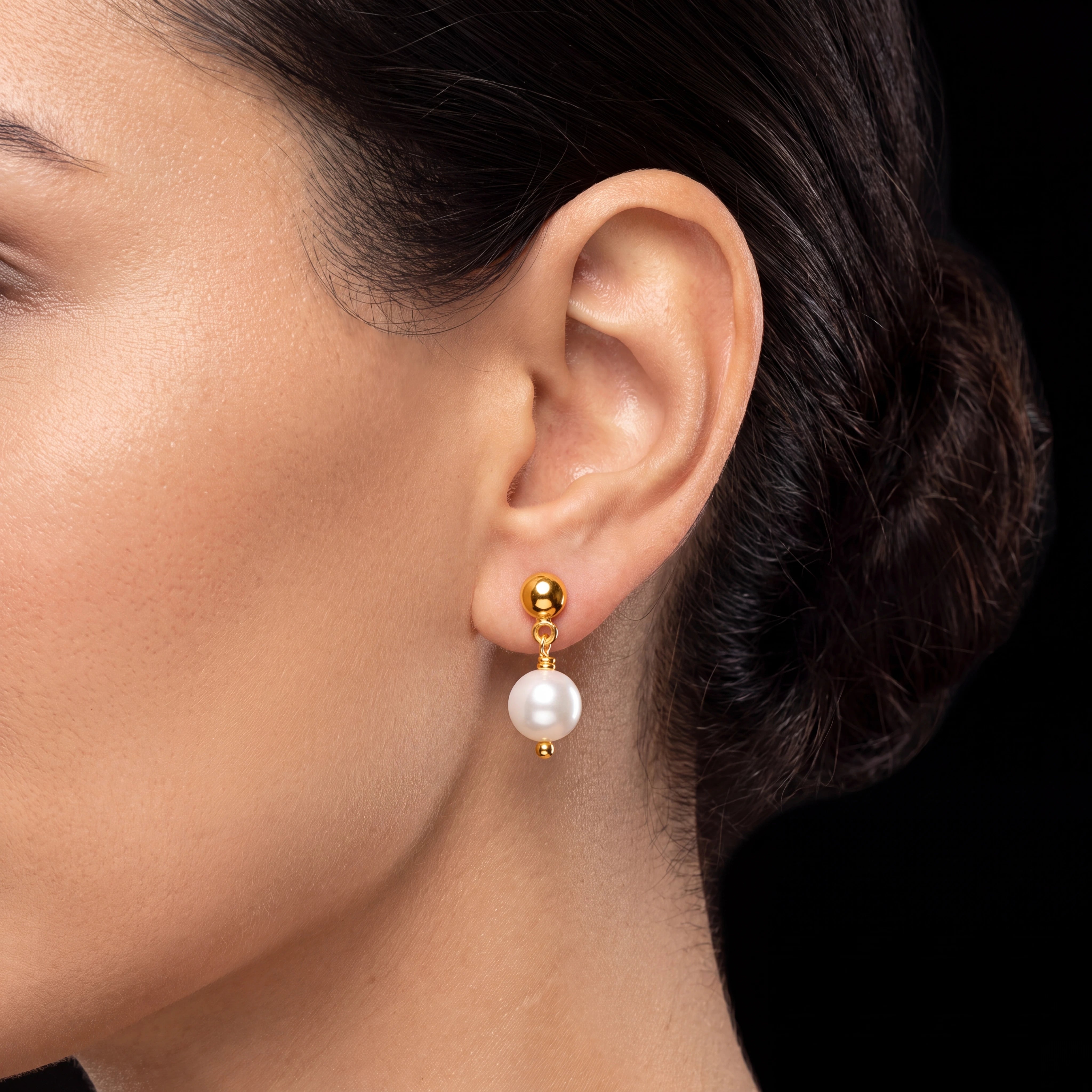Pearl drop earring PGHST67-021