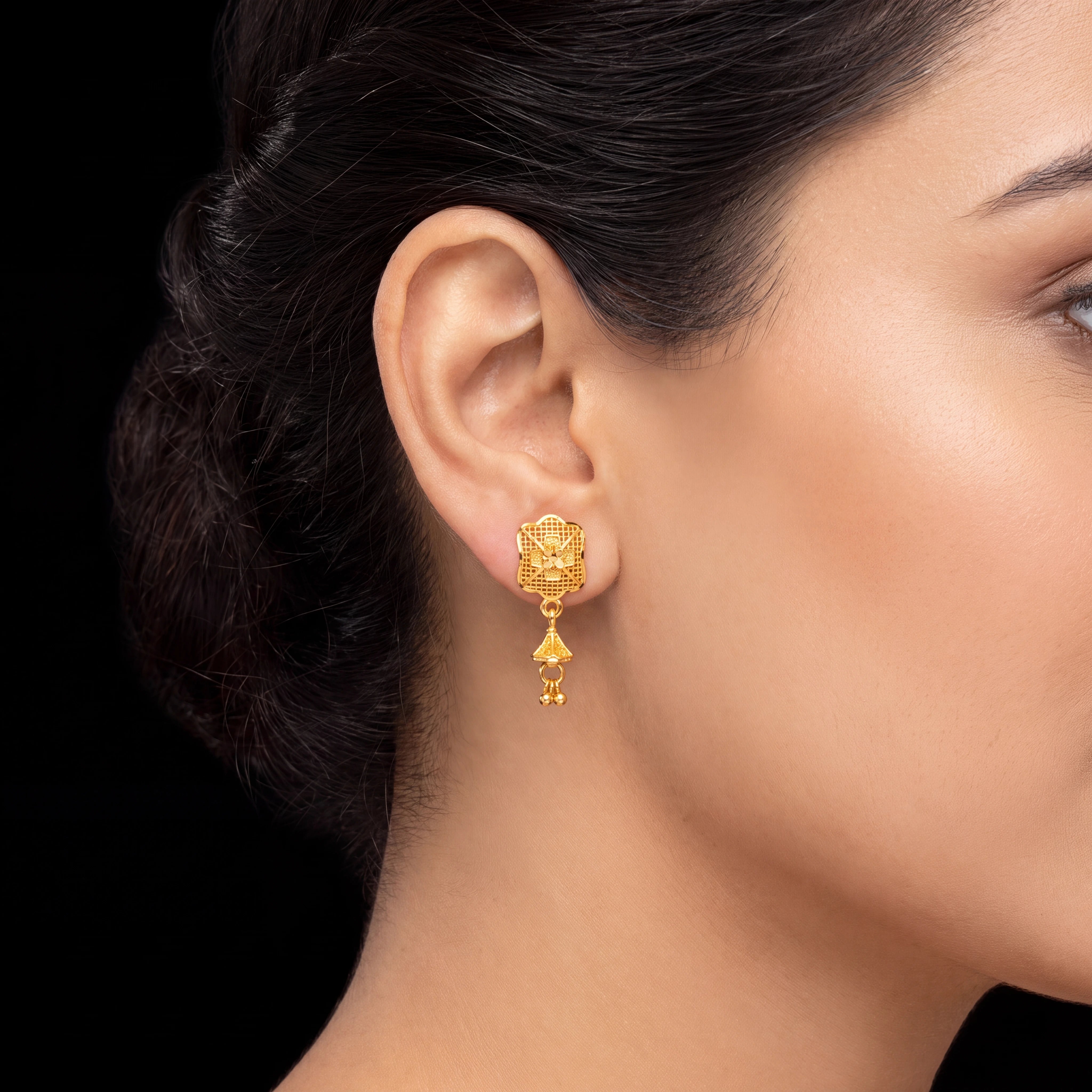 Golden Hanging Stud PGHST219-041