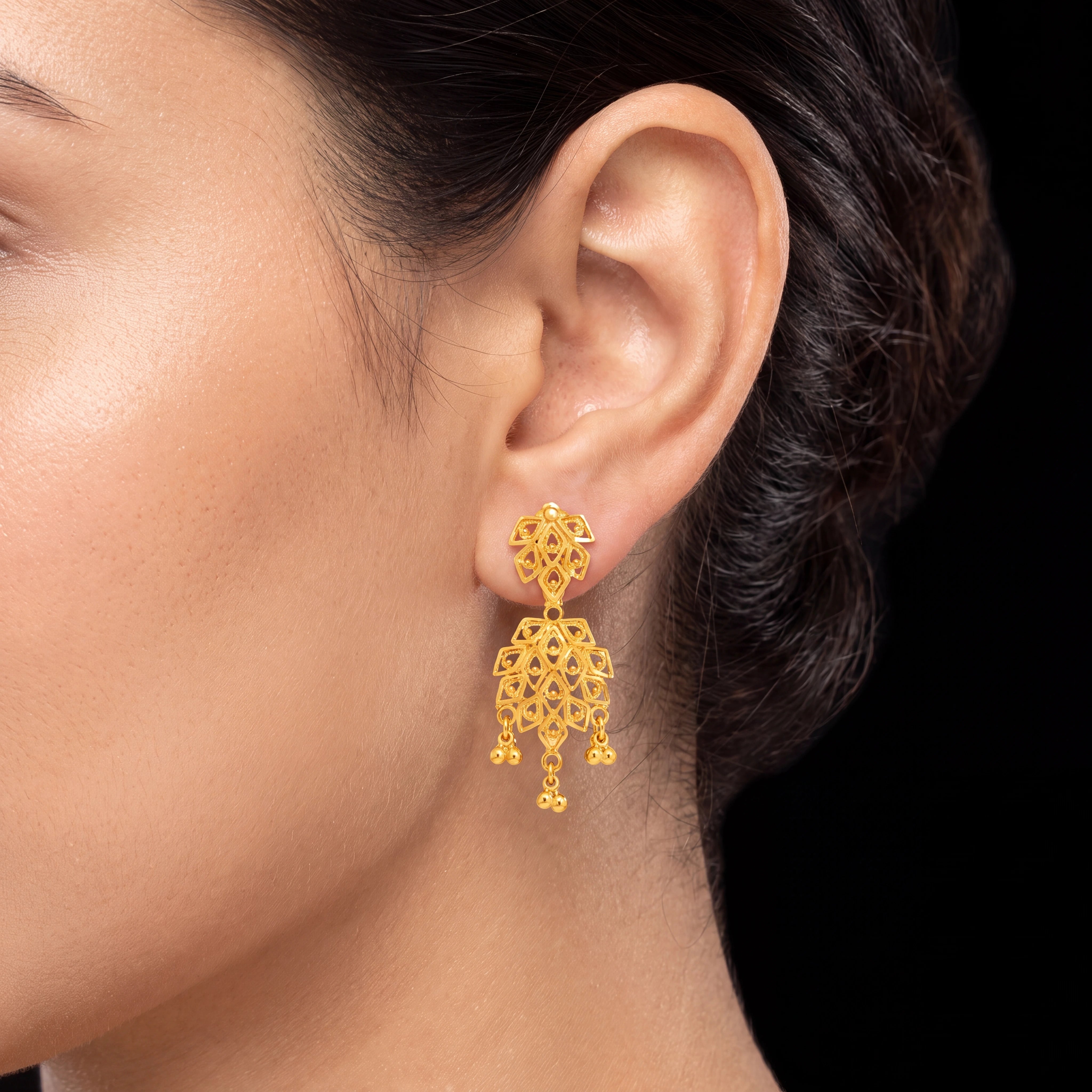 Golden Hanging Stud PGHST82a-061