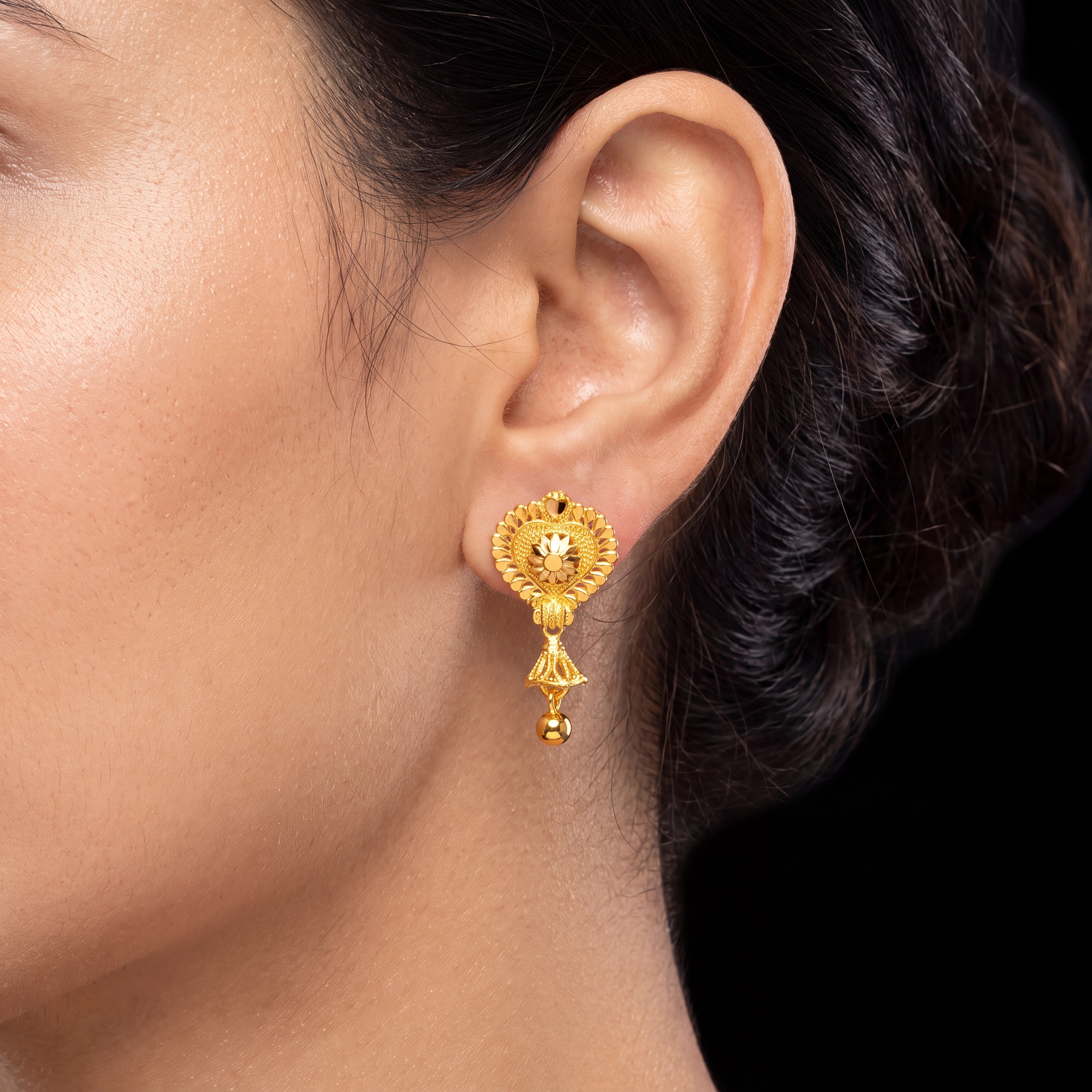 Golden Hanging Stud PGHST56-021
