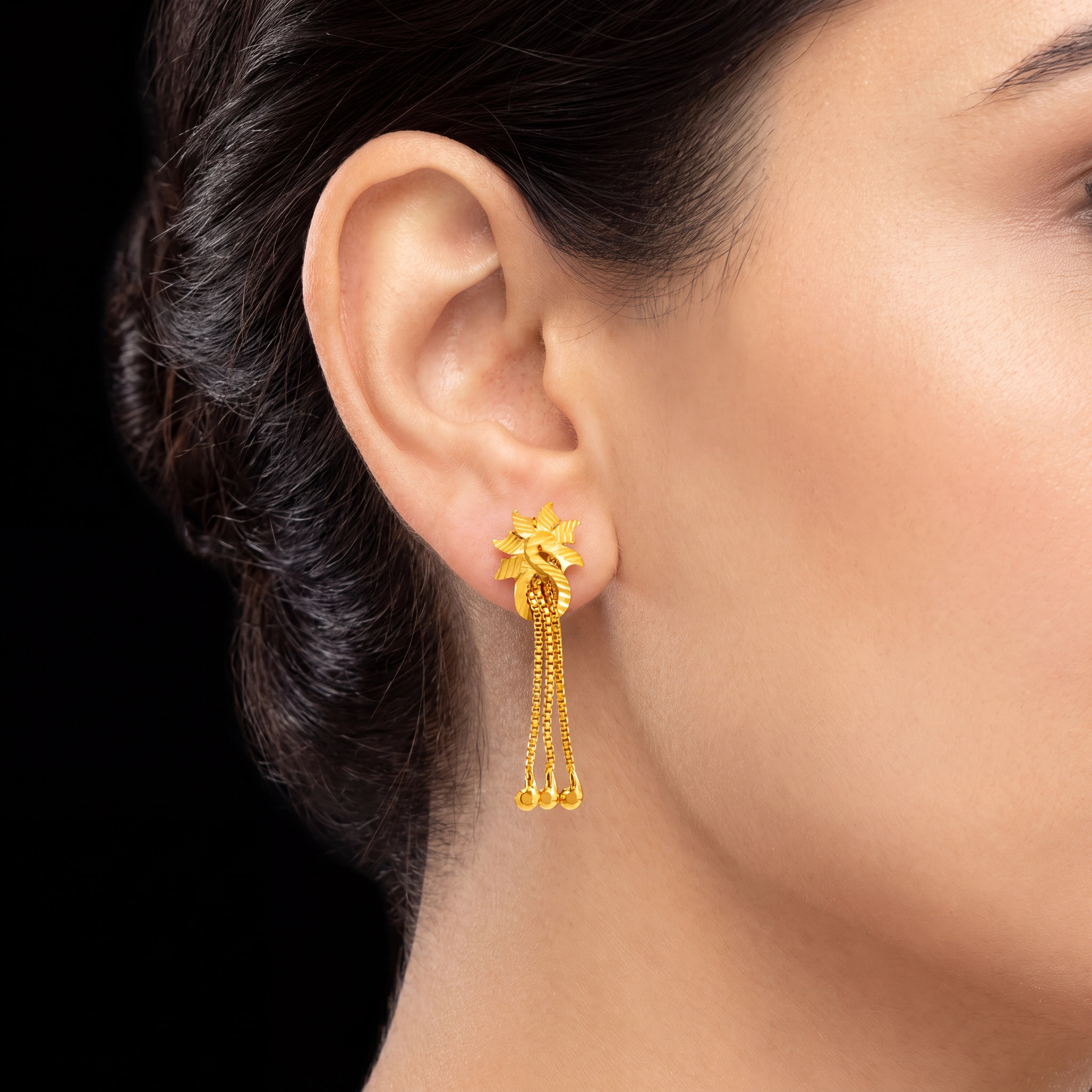 Golden Hanging Stud PGHST29a-021