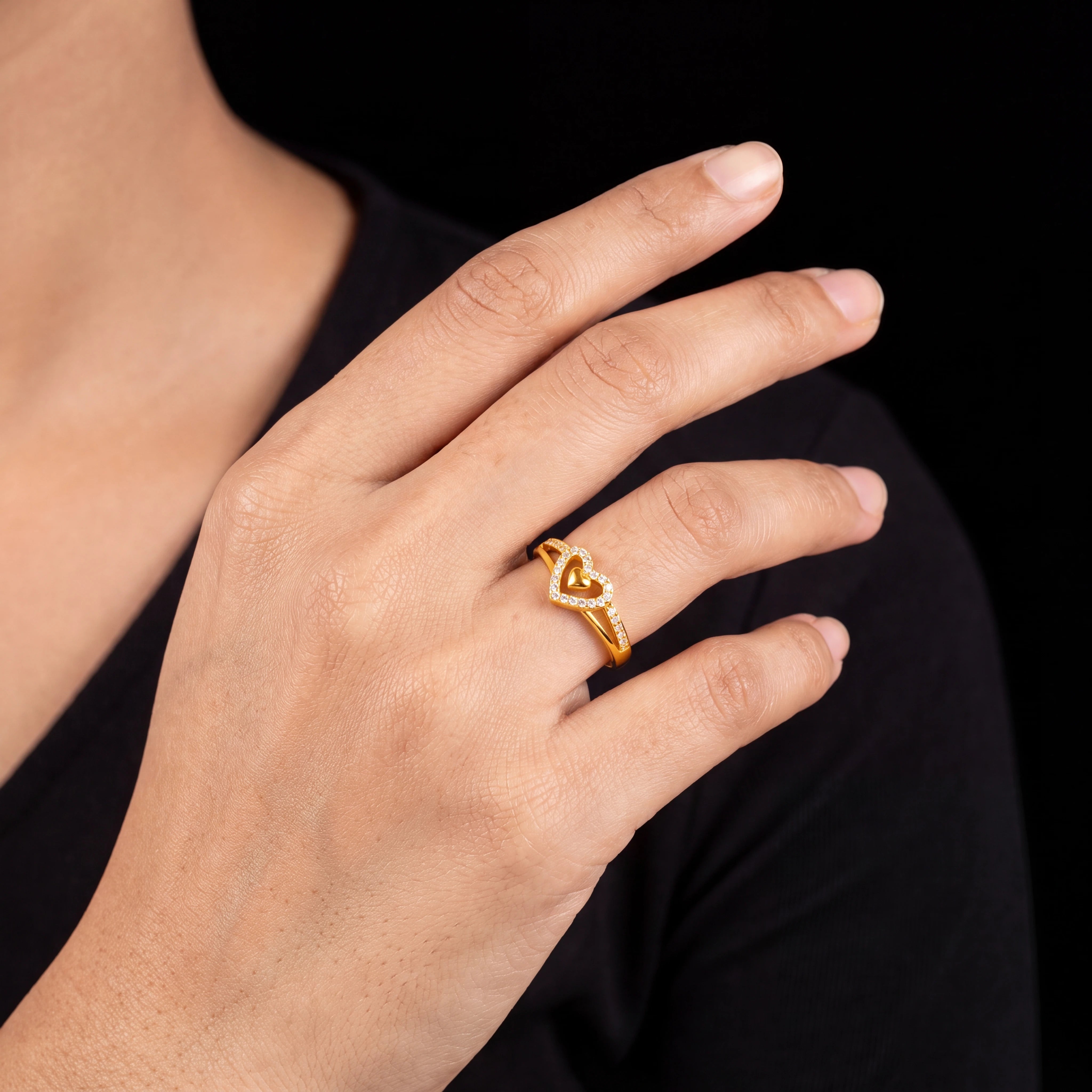 Adjustable Stone Ring PSR59W-041
