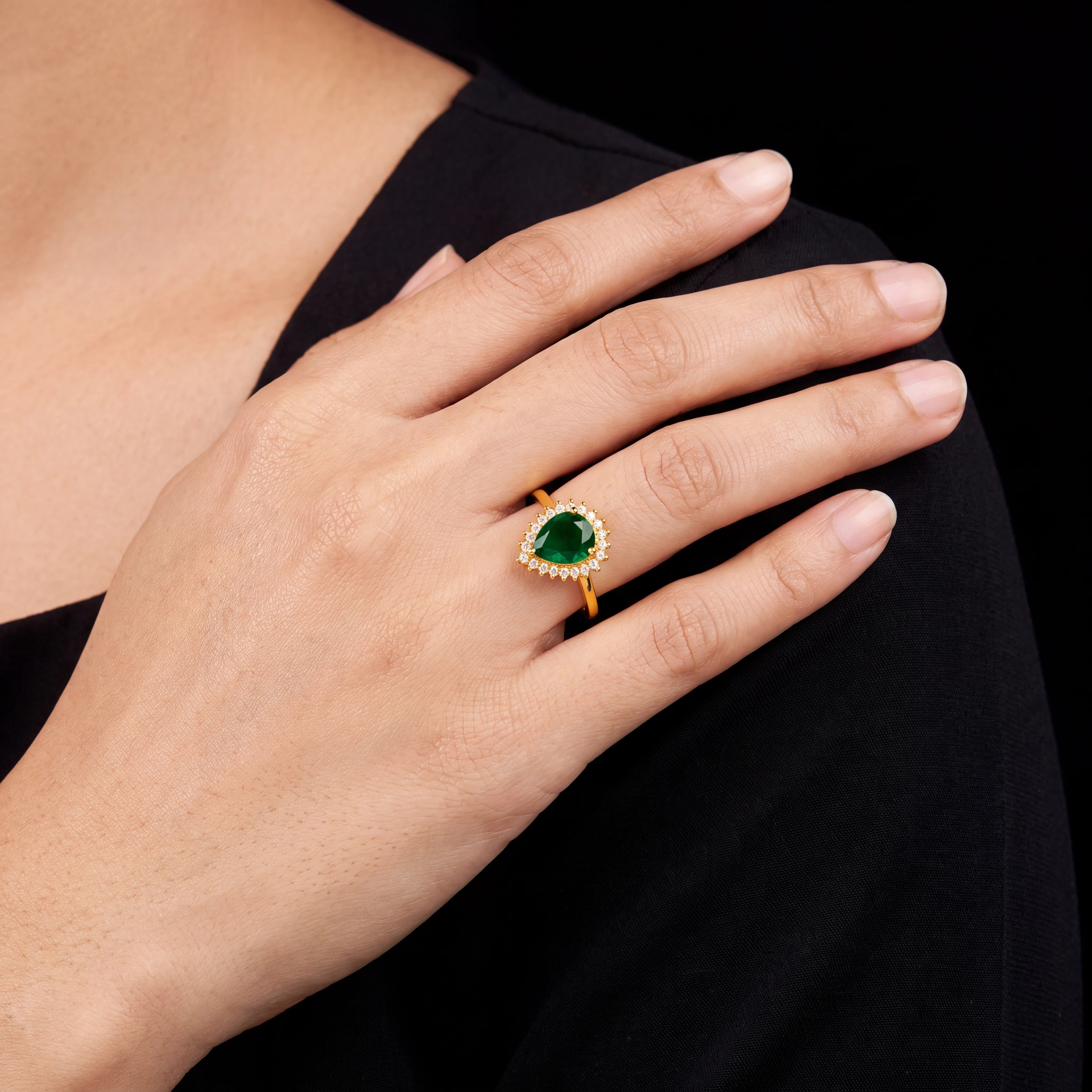 Adjustable Stone Ring PSR63WG-081