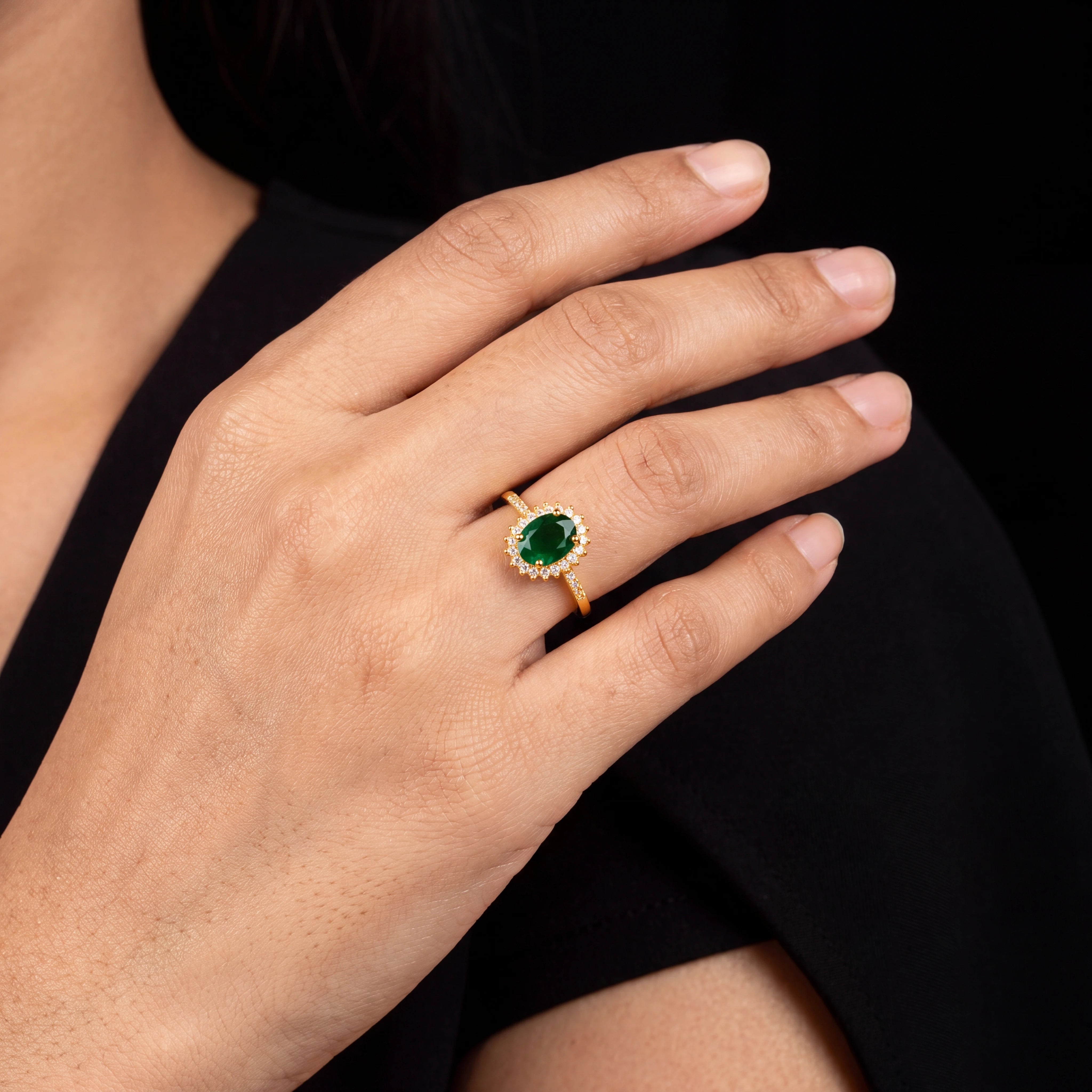 Adjustable Stone Ring PSR62WG-081
