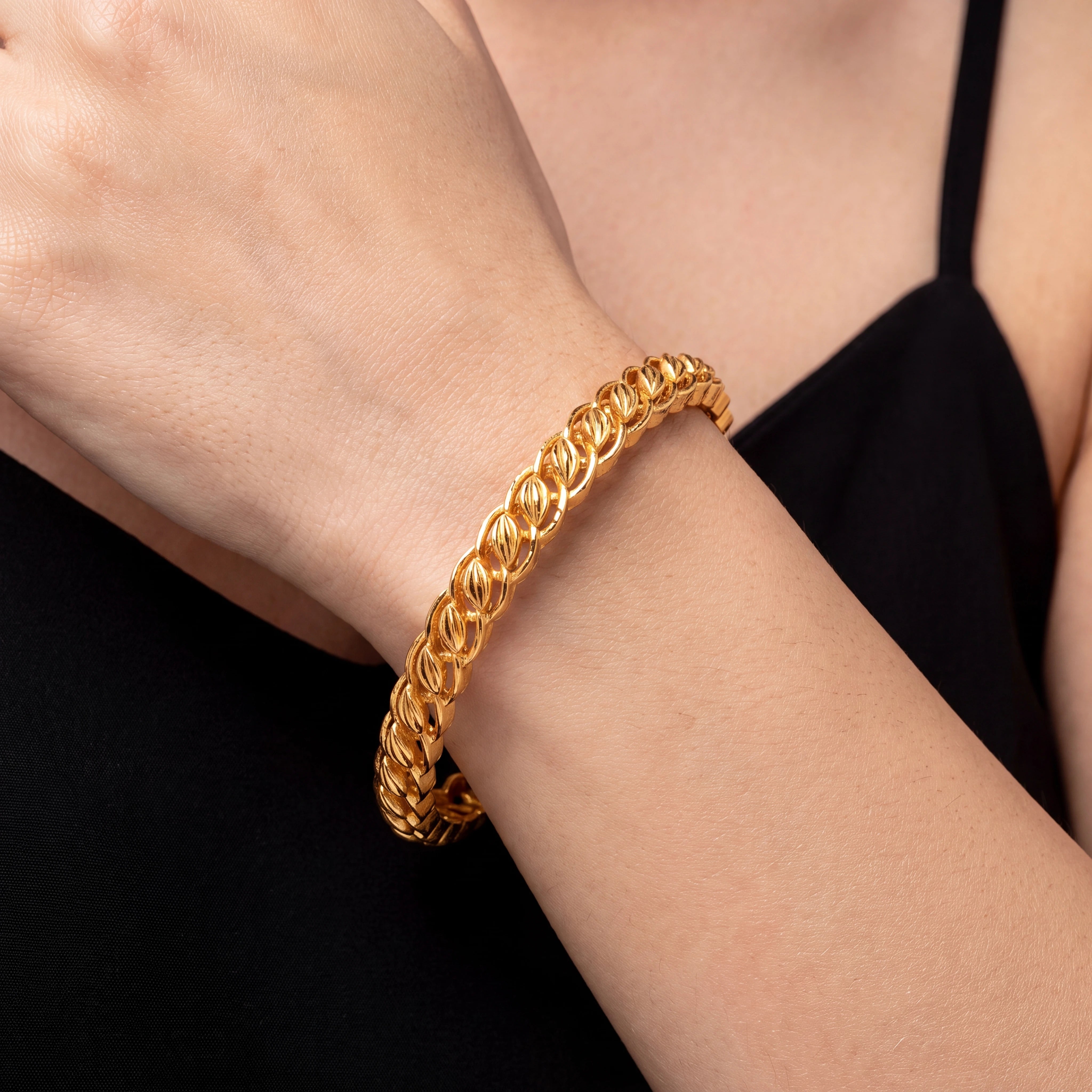 Gold Layered Bangle Wedding Wear