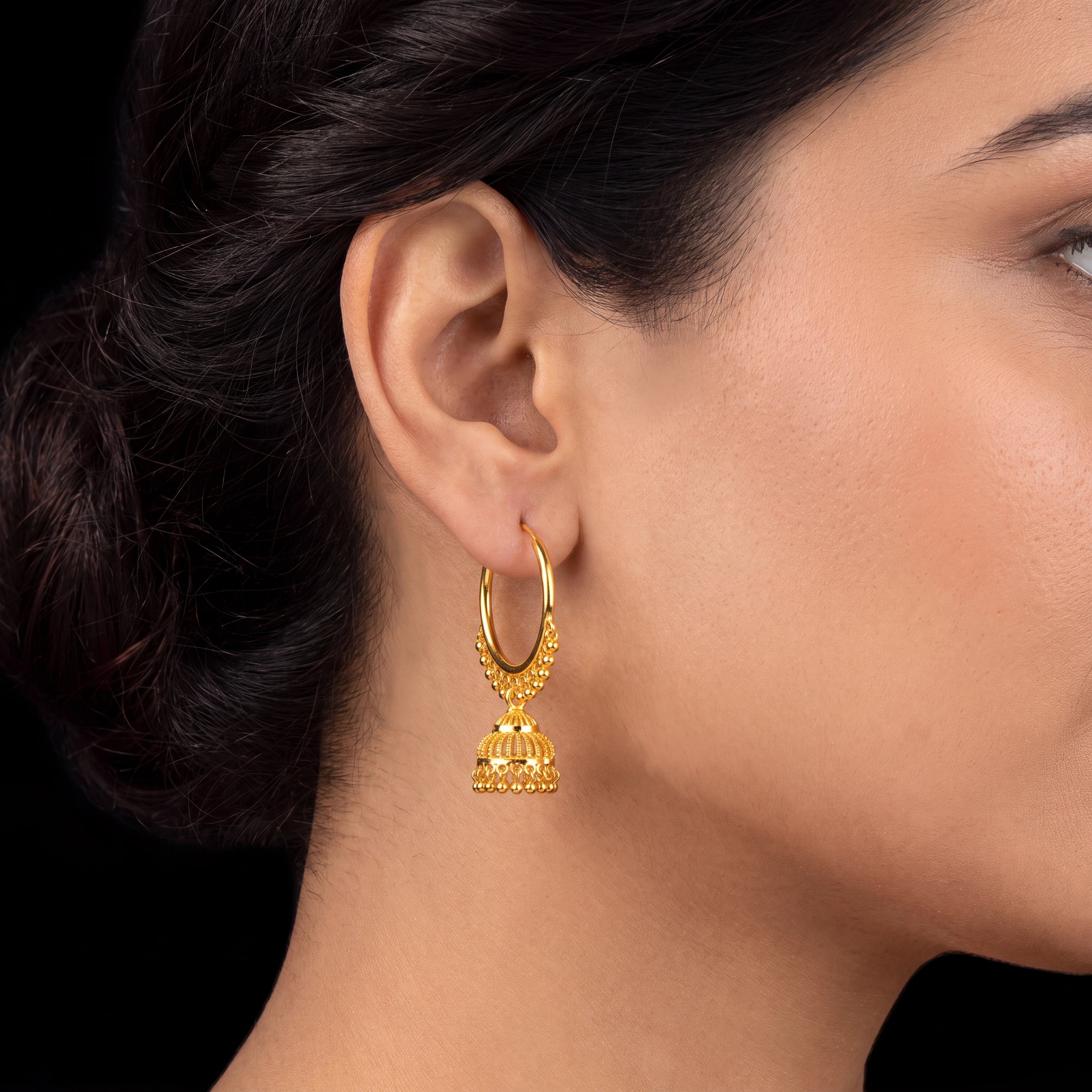 Hoop Jhumka Earring PGJST35-022