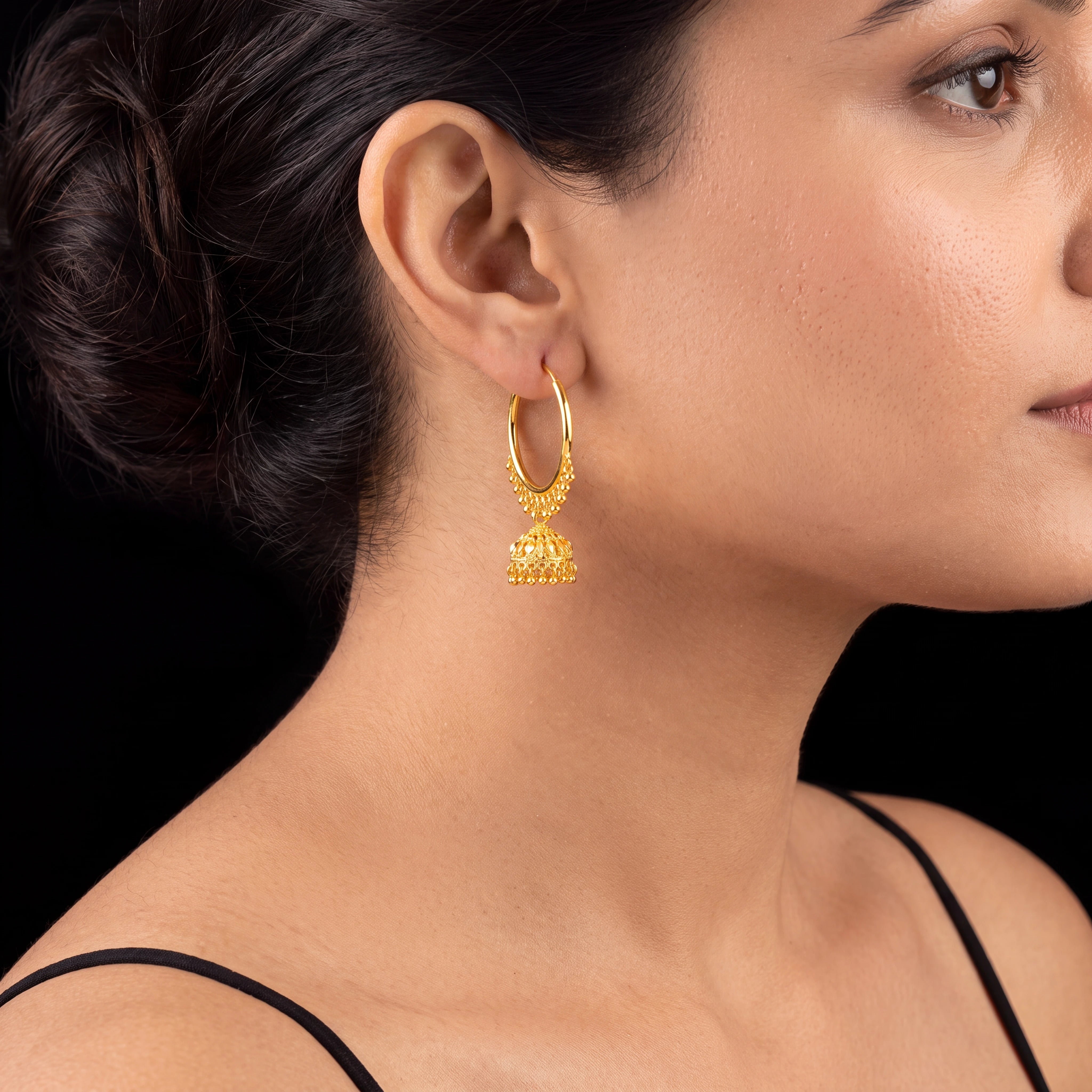 Hoop Jhumka Earring PGJST33-022
