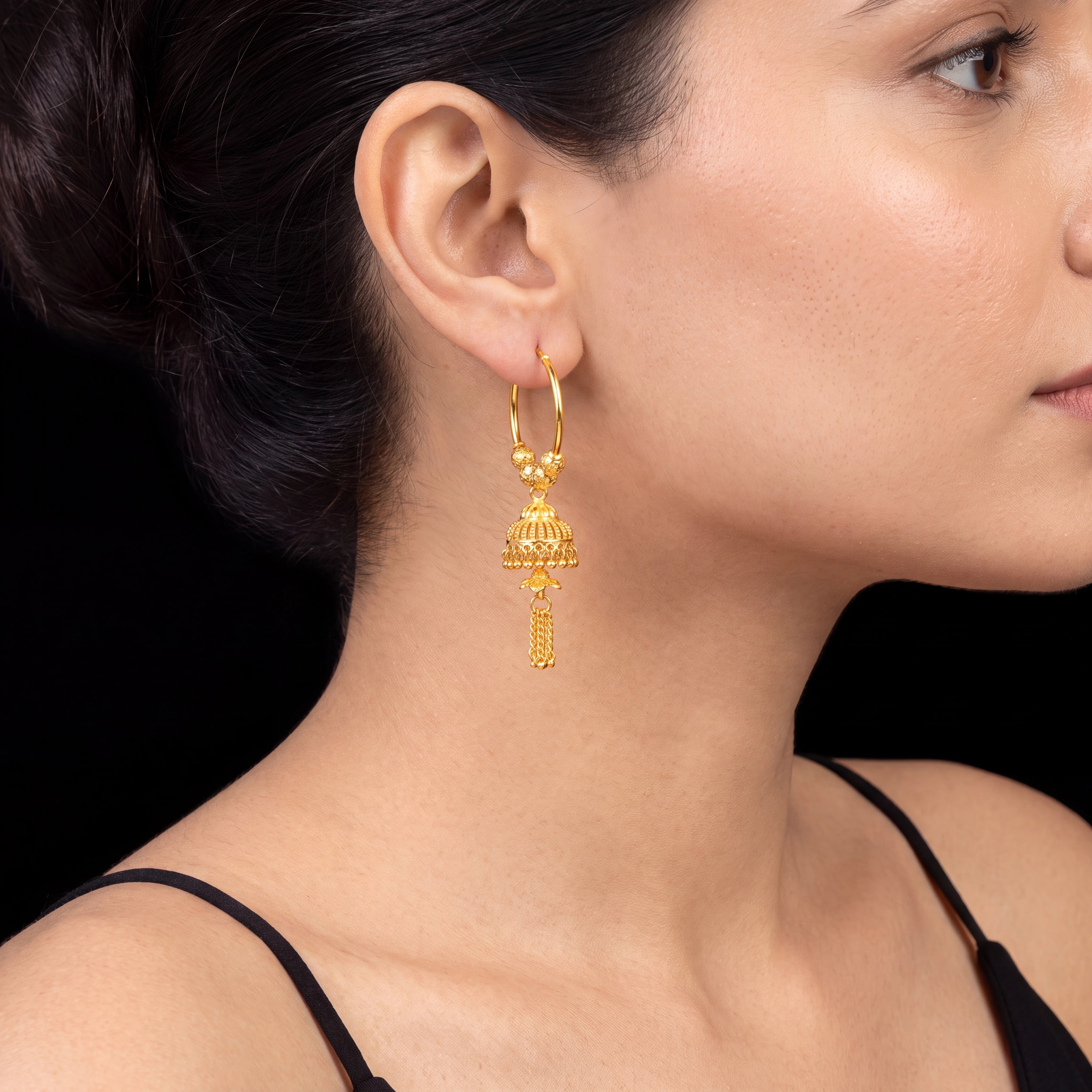 Hoop Jhumka Earring PGJST30-022