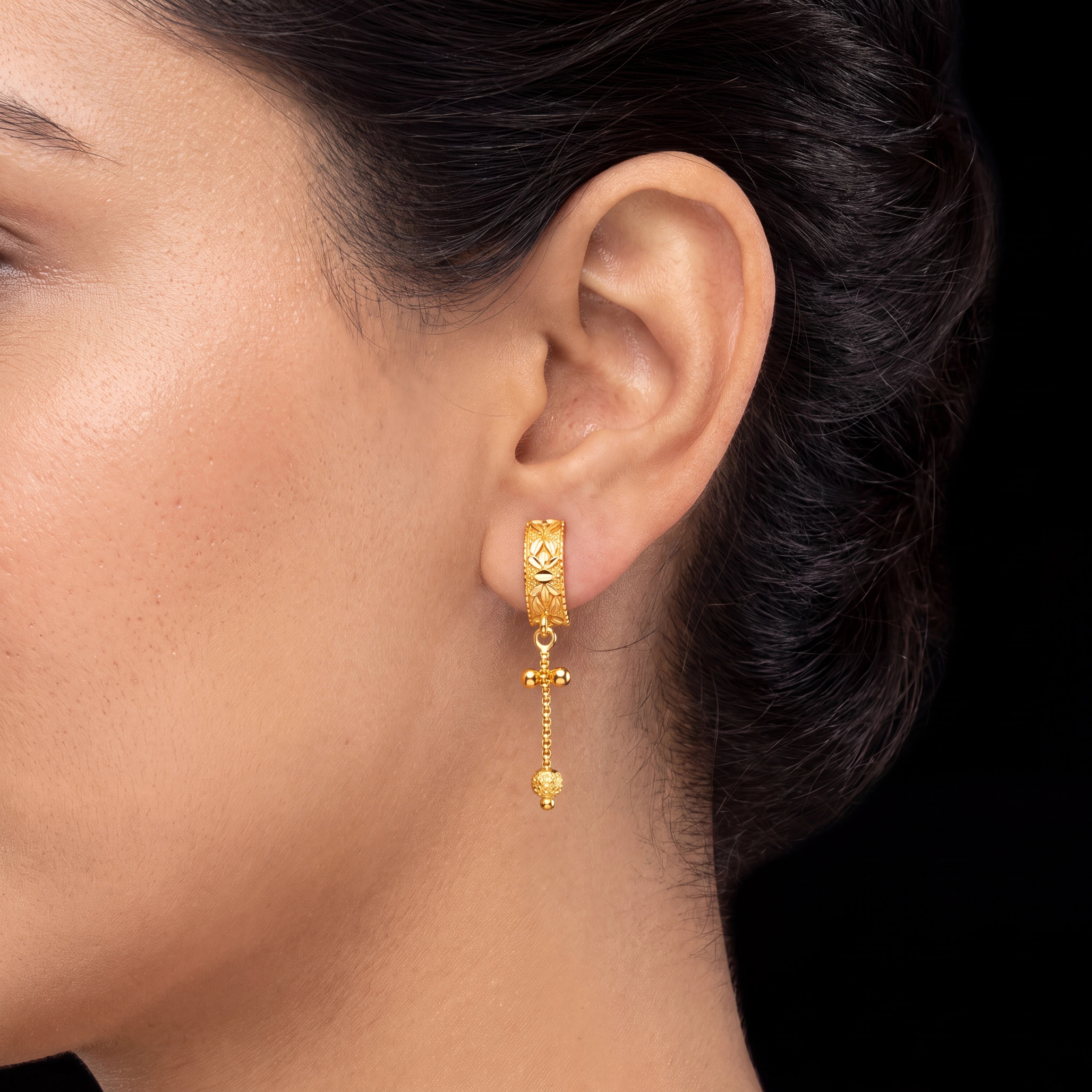 Golden Hanging Stud PGHST66-021