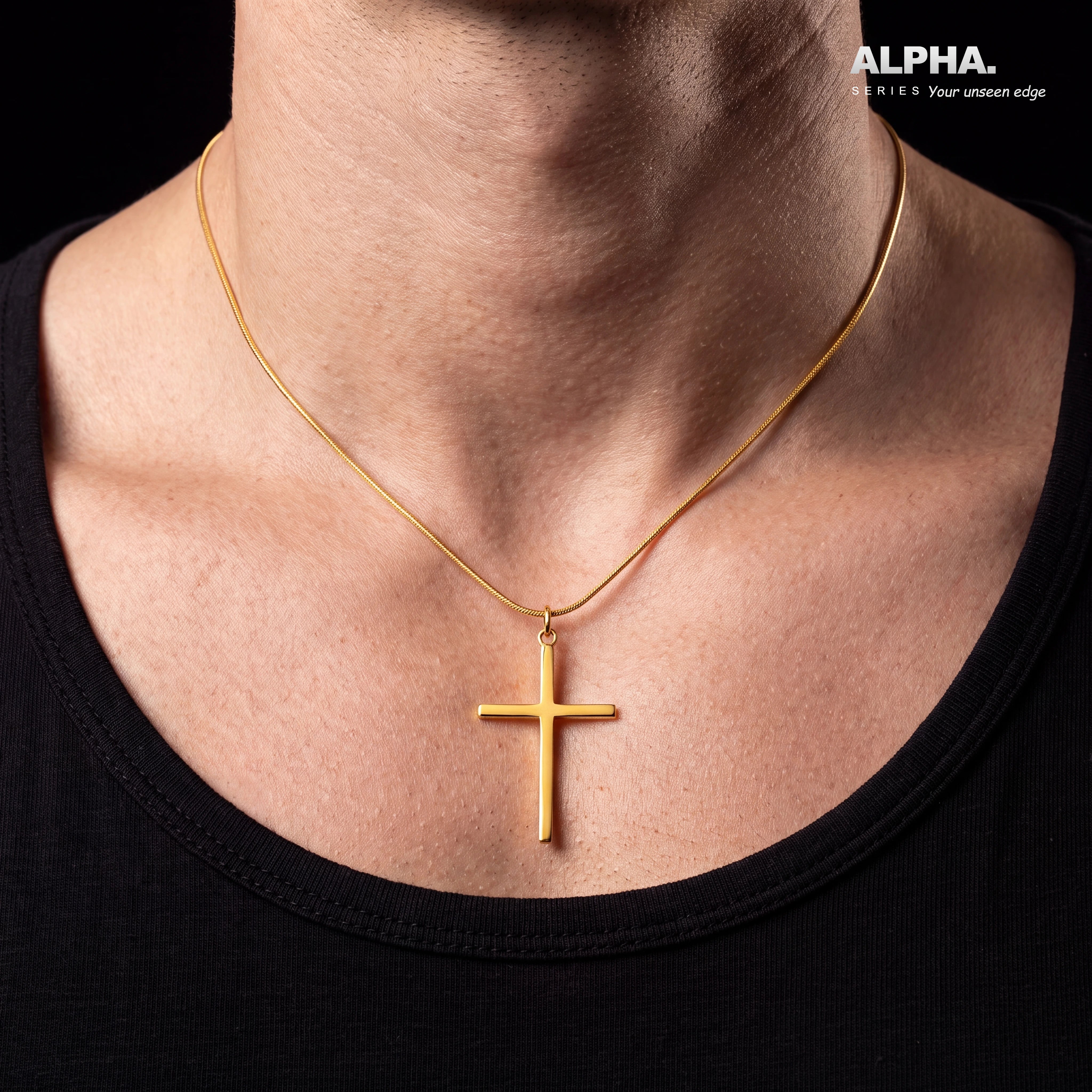 Gold Cross Pendant PGLT61-071