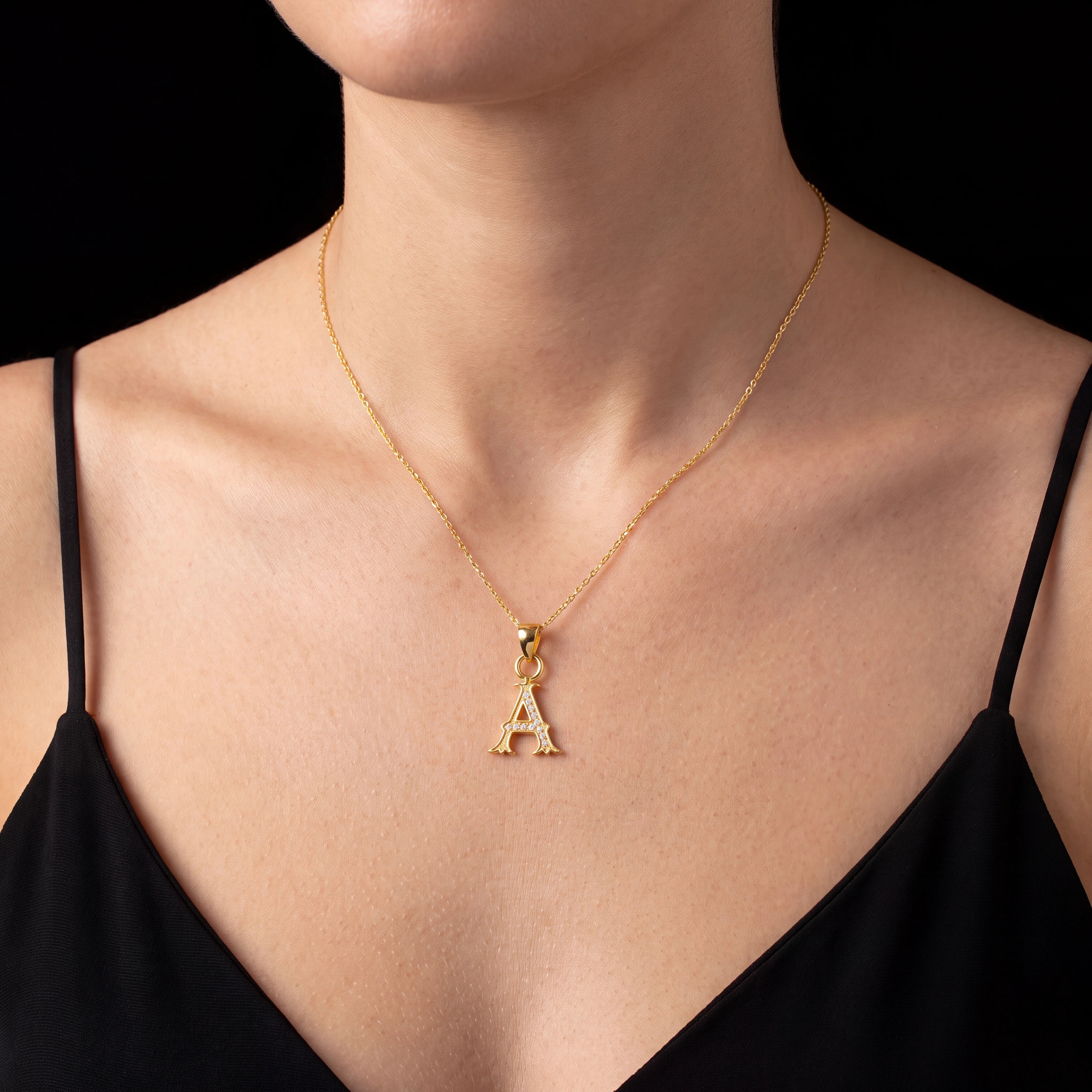 Gold Pendant PSLT183W-09