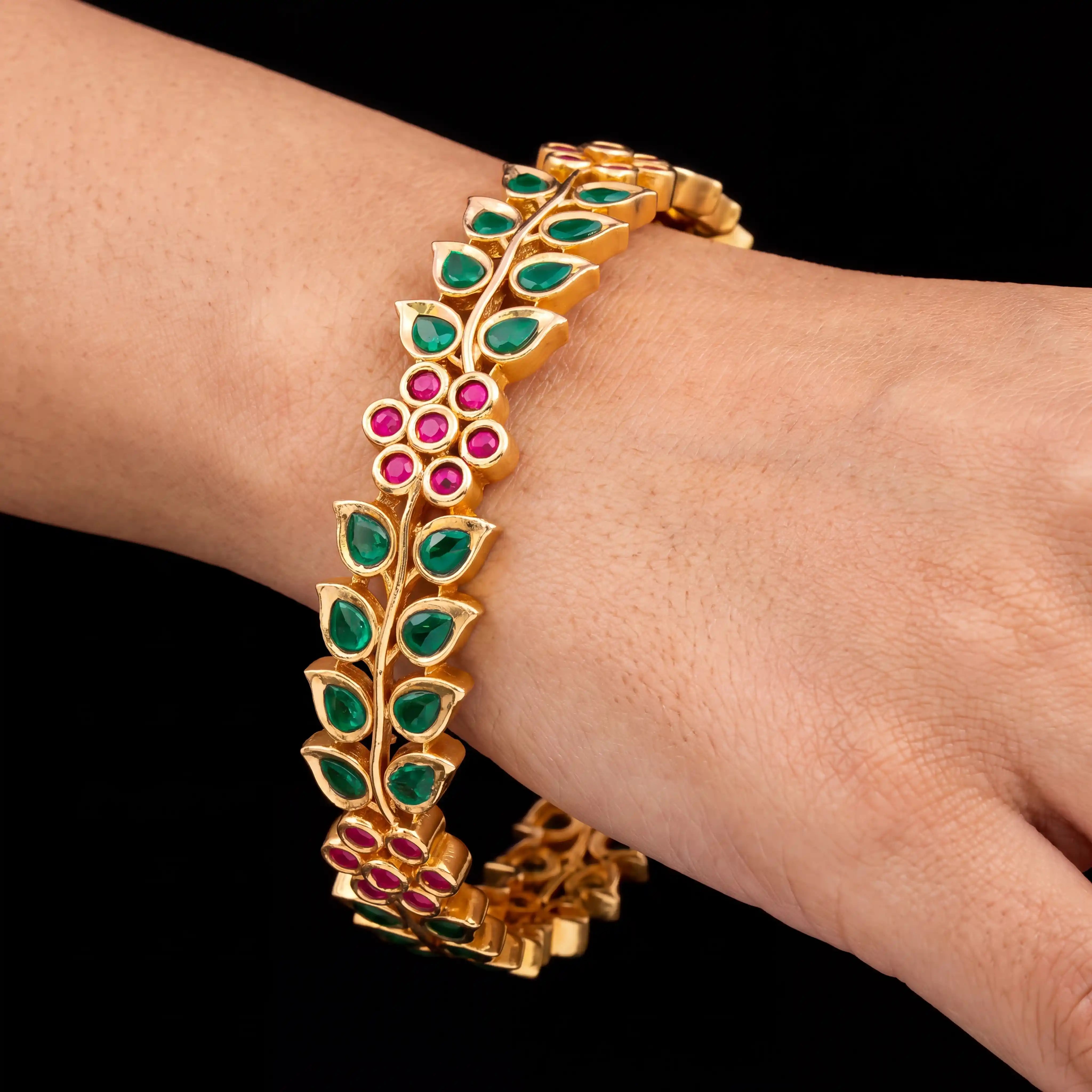 STONE GHERU SRESHTA BANGLE PSGRBSR3RG-054