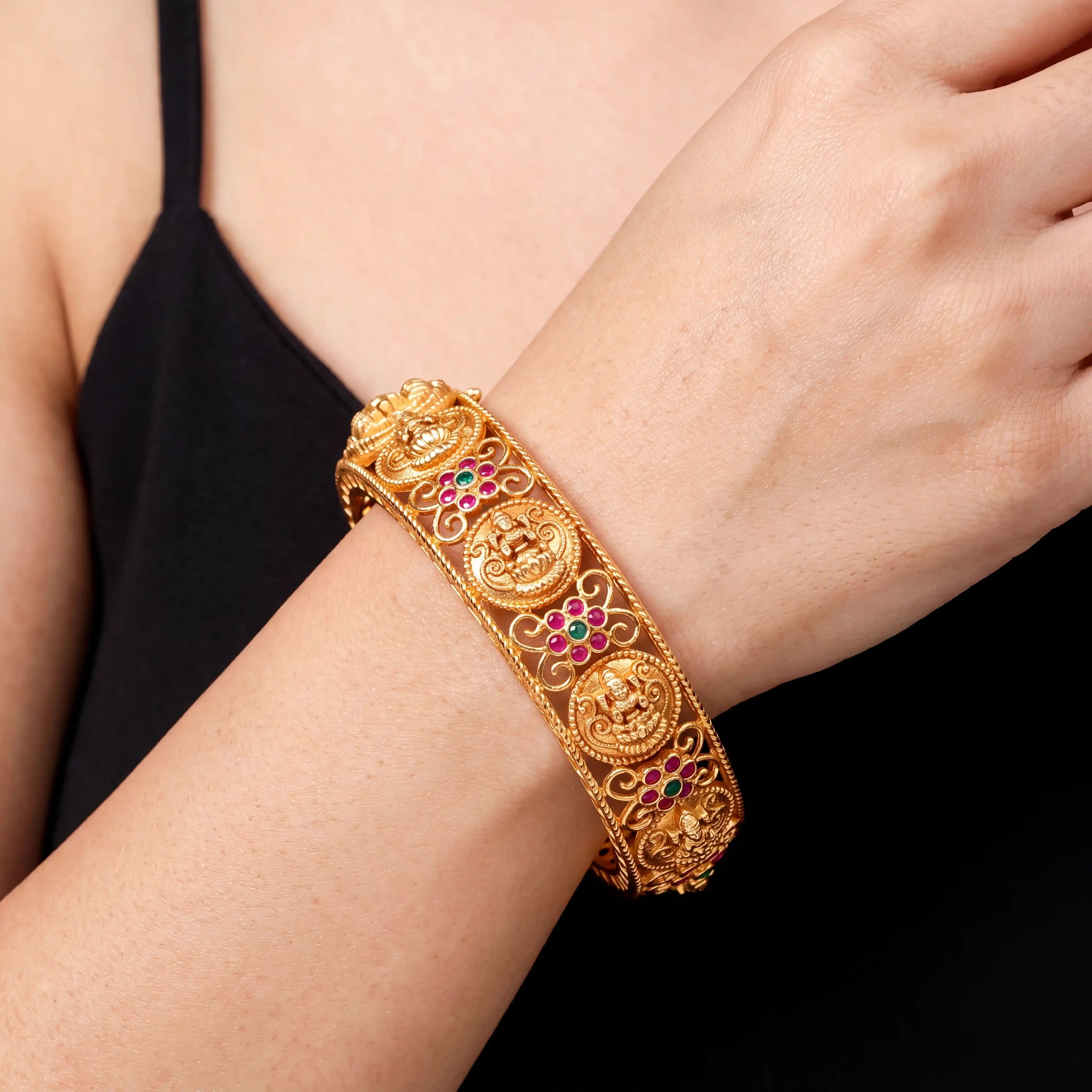 STONE GHERU SRESHTA BANGLE  PSGRBSR6RG-055