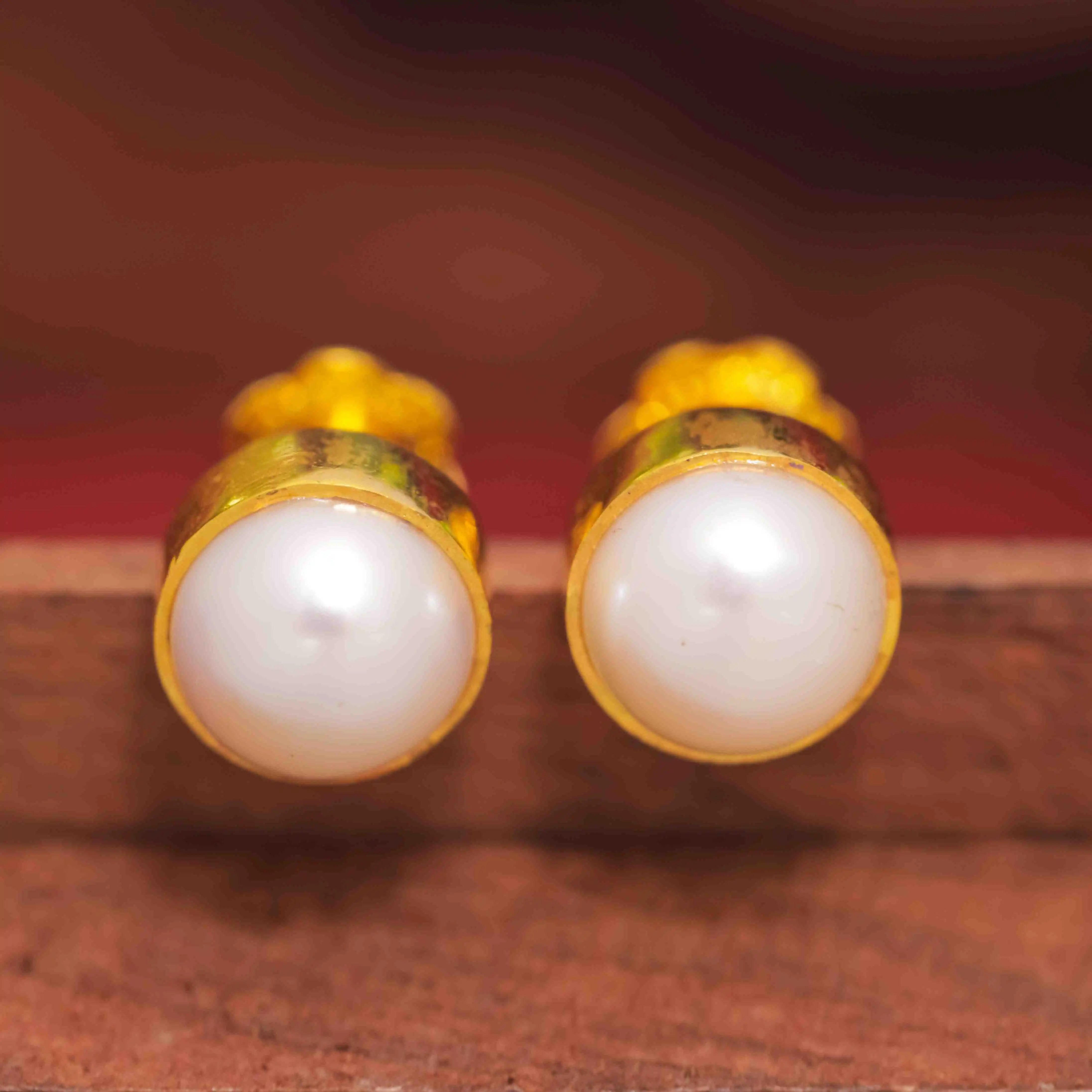 Latest 24ct Pure Gold Layered Studs Online
