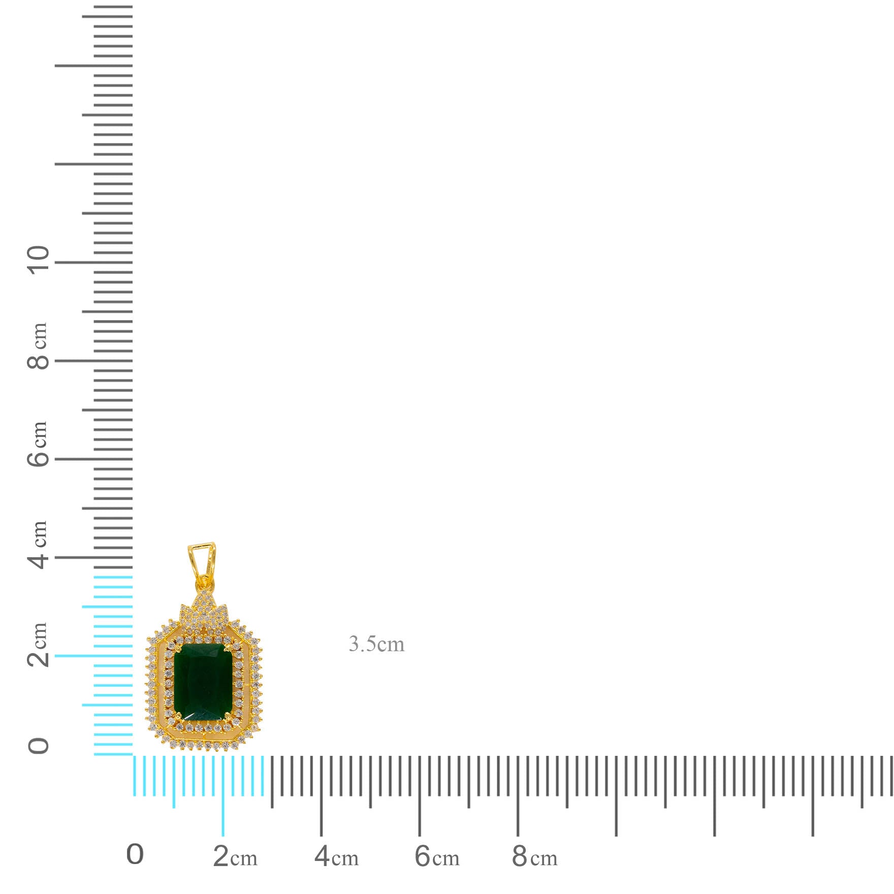 Gold pendant with Stud PMSST4WG-052, PMSLT1WG-082