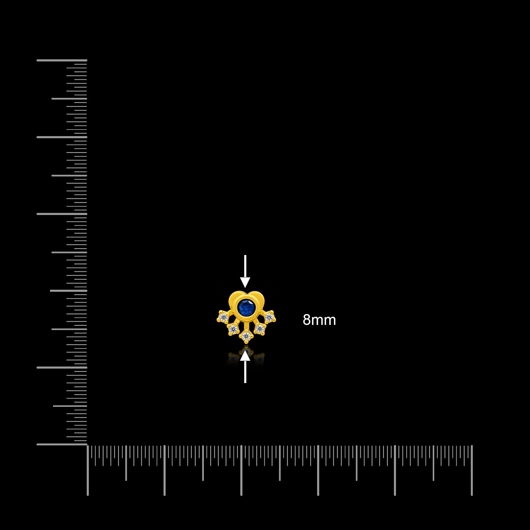 Stone Stud PSST163WBL-07