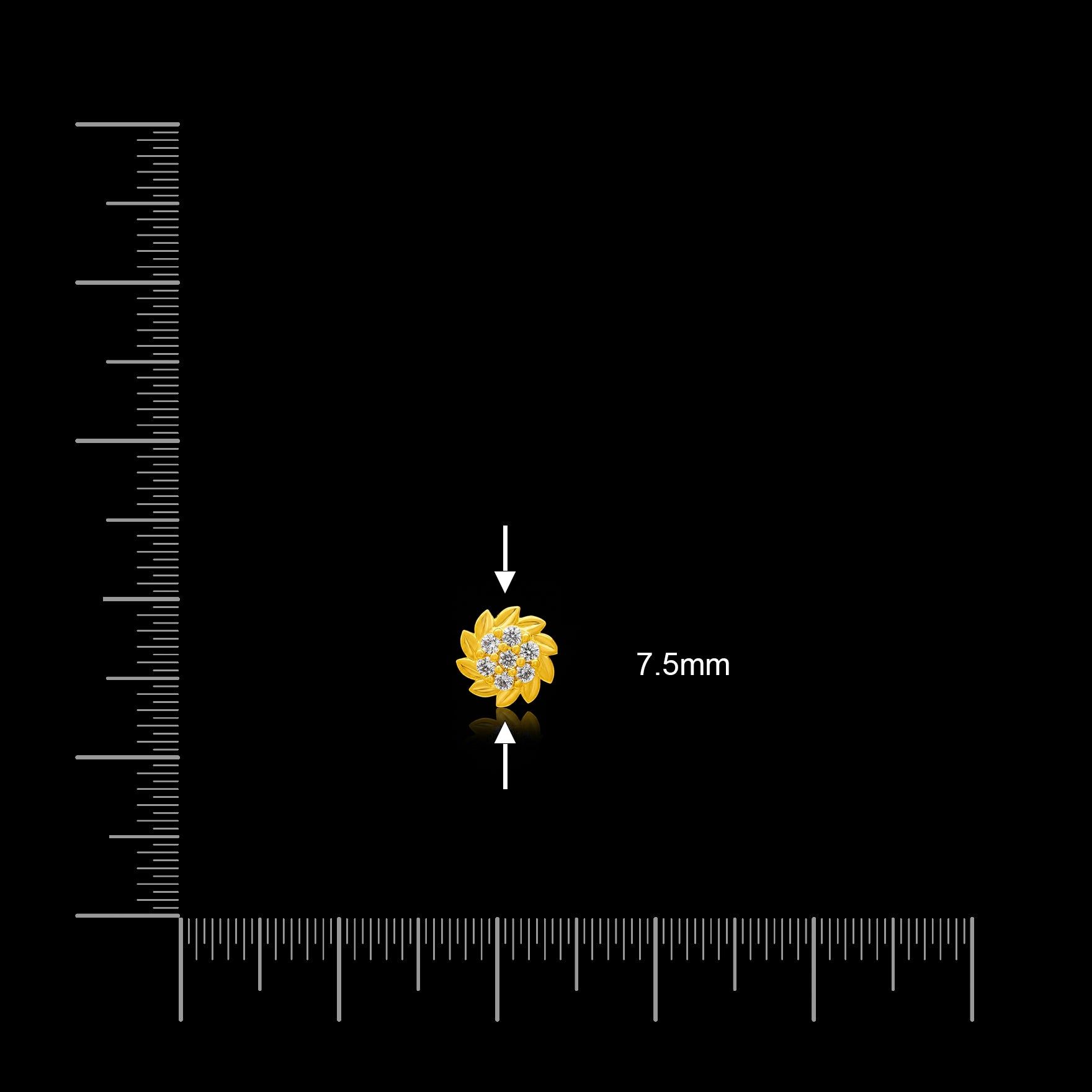 Stone Stud PSST168W-07