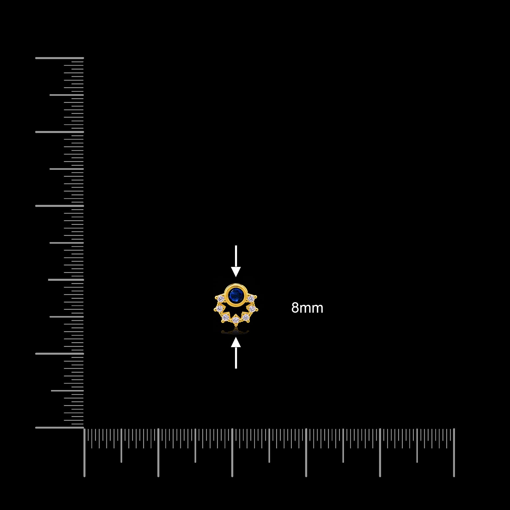 Stone Stud PSST162WBL-07