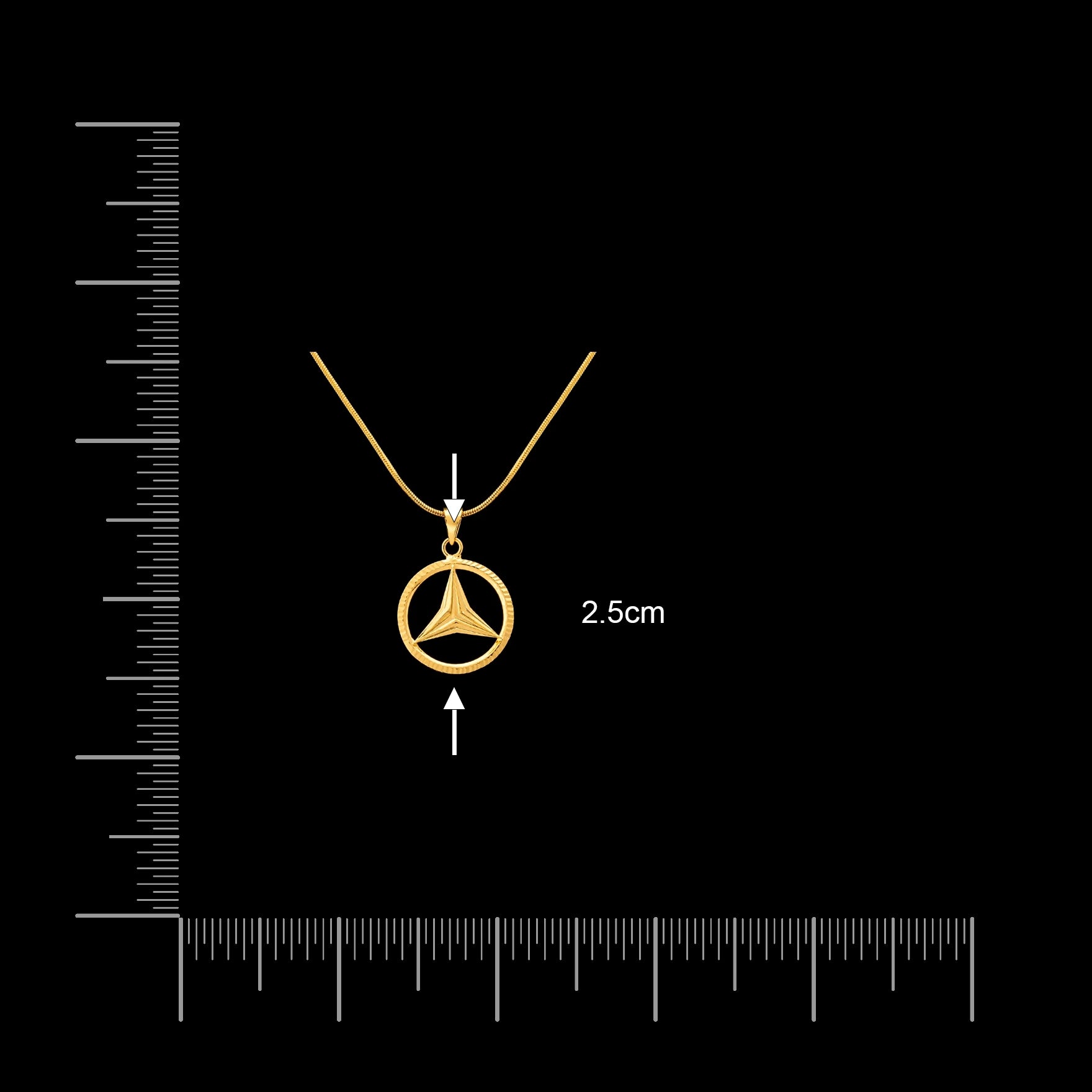 Gold Pendant PGLT15-052