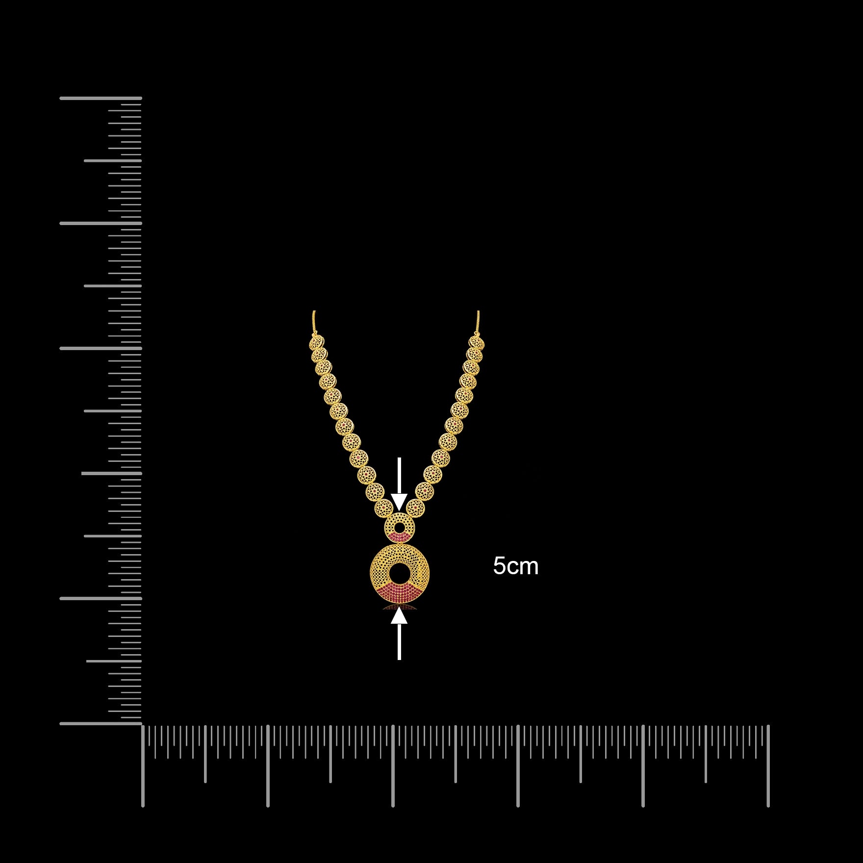 Stone Necklace PSNS74R-085