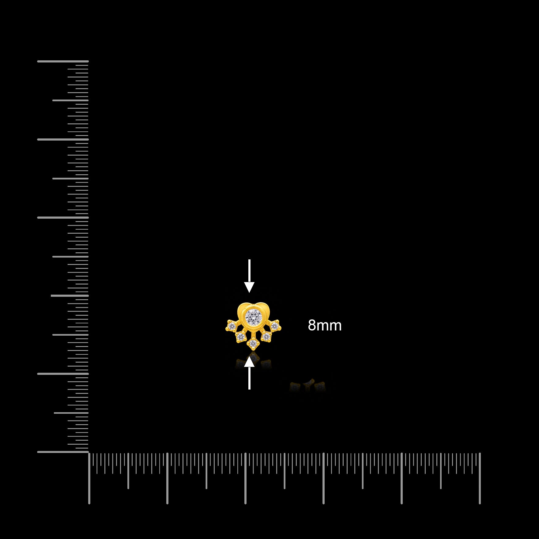 Stone Stud PSST163W-07