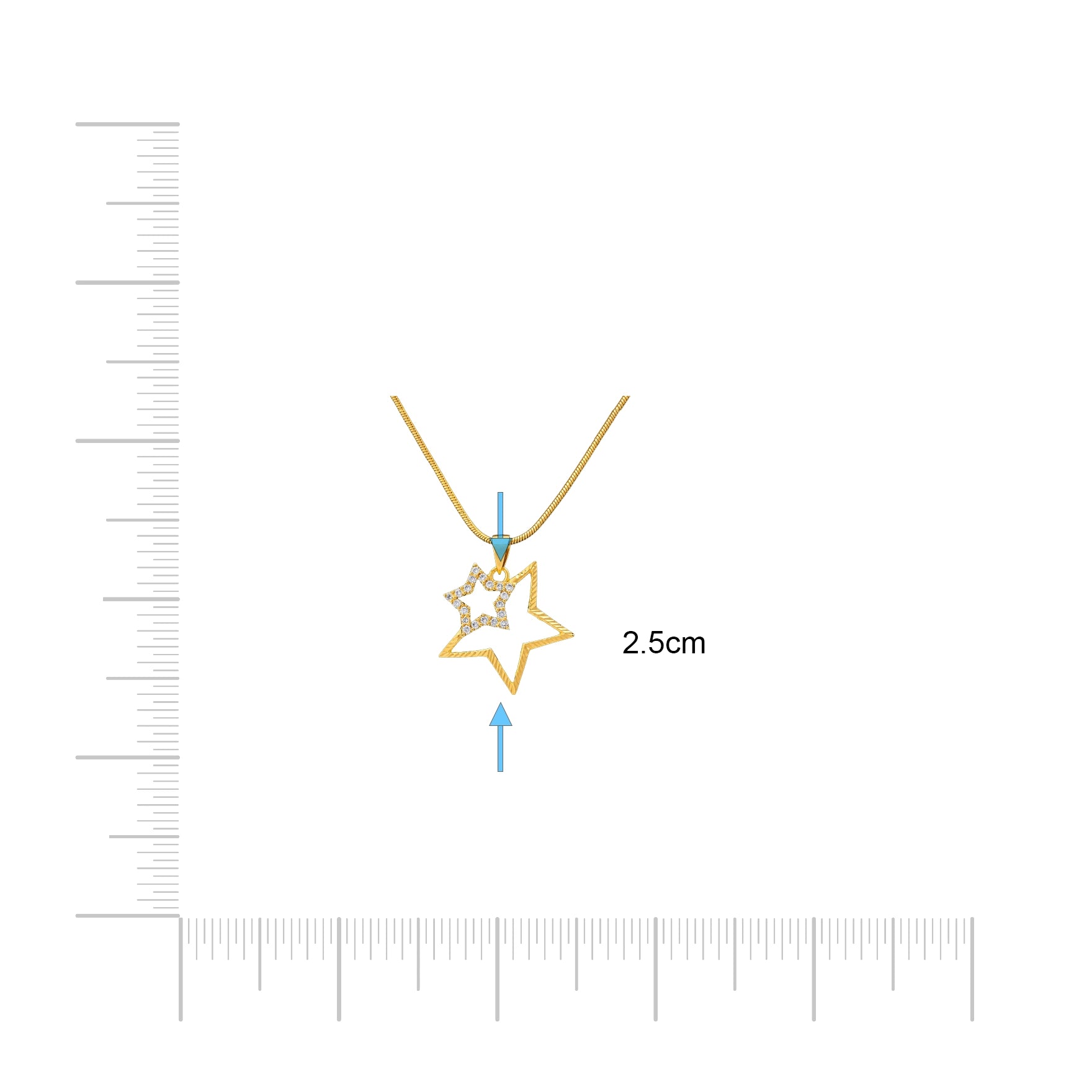 Golden Stone Pendant PSLT53W-051