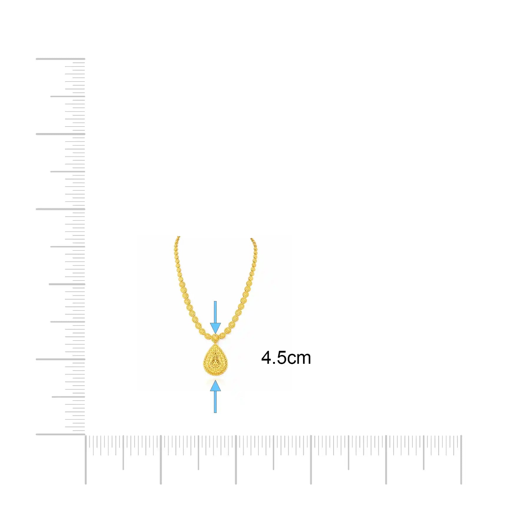 Golden Necklace medium PGNM23-085