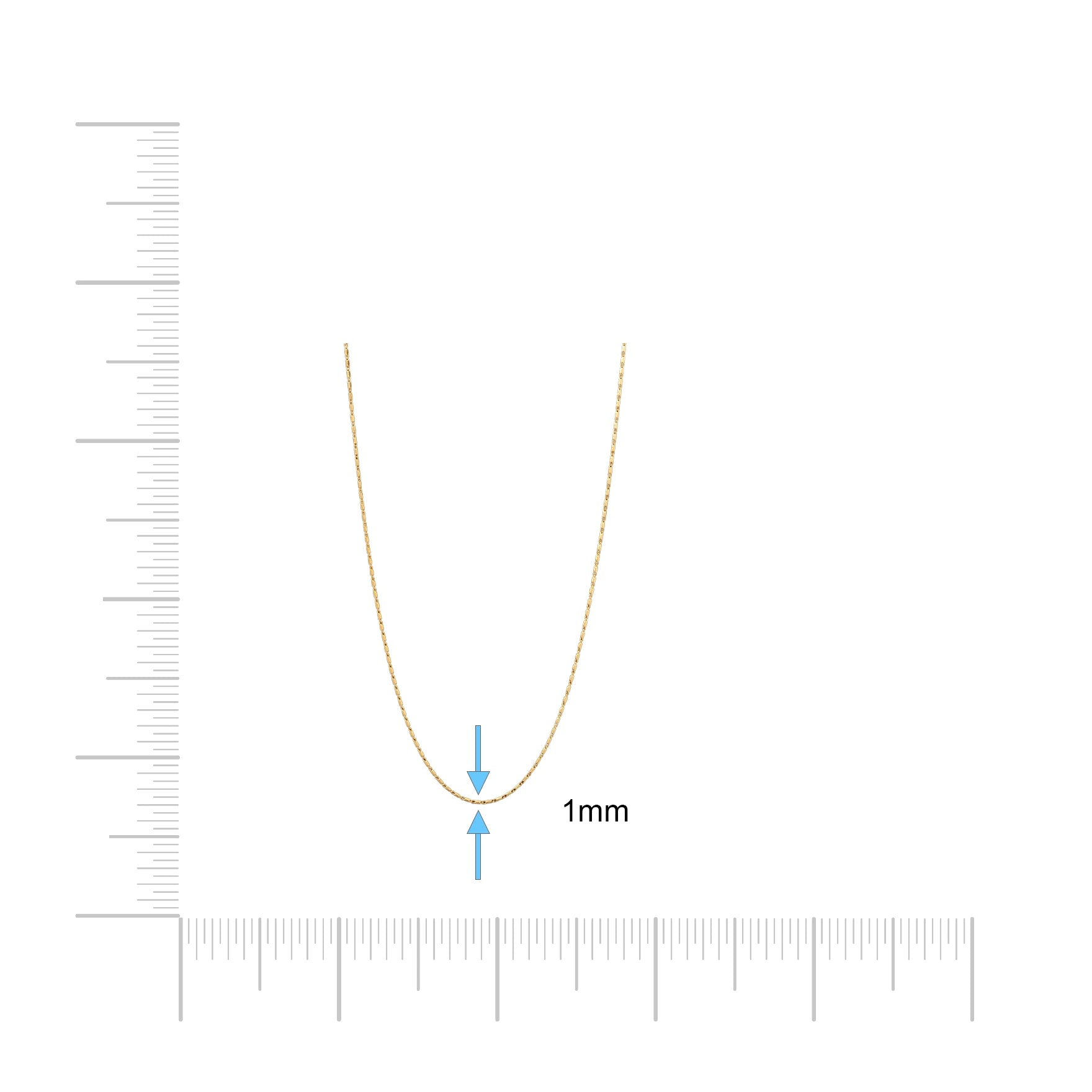 Gold Chain Millennium PCM96a-052