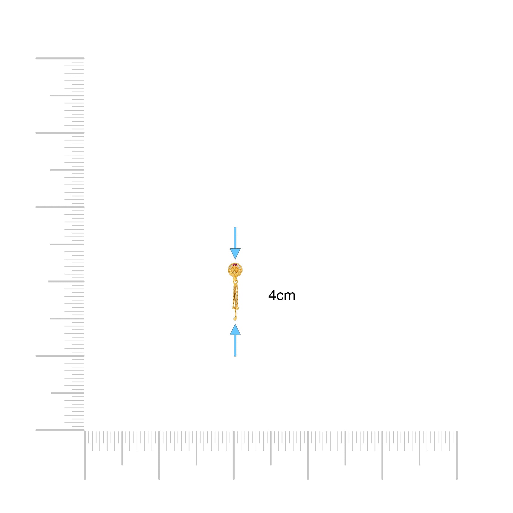 Stone Hanging Stud PSHST29WR-011