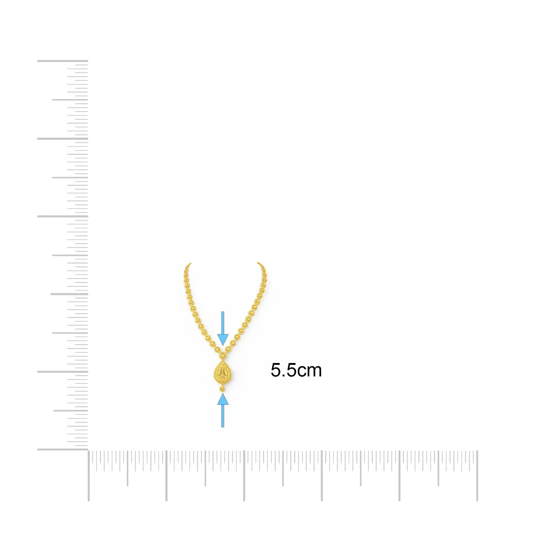 Golden Necklace medium PGNM23a-085