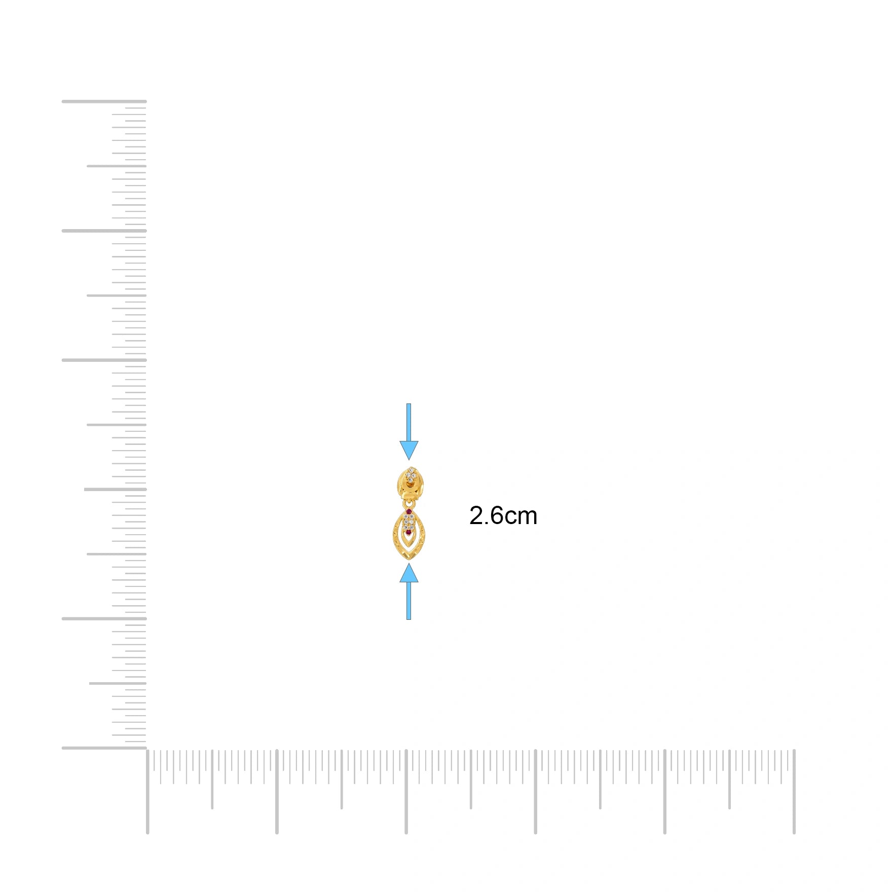 Stone Hanging Stud PSHST278WR-001