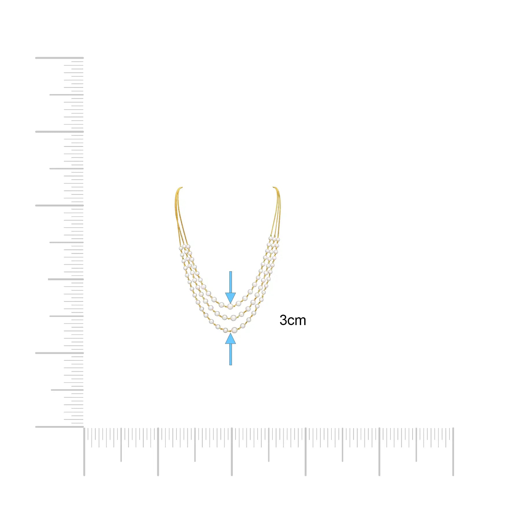 Layer Pearl Necklace PPNM1-048