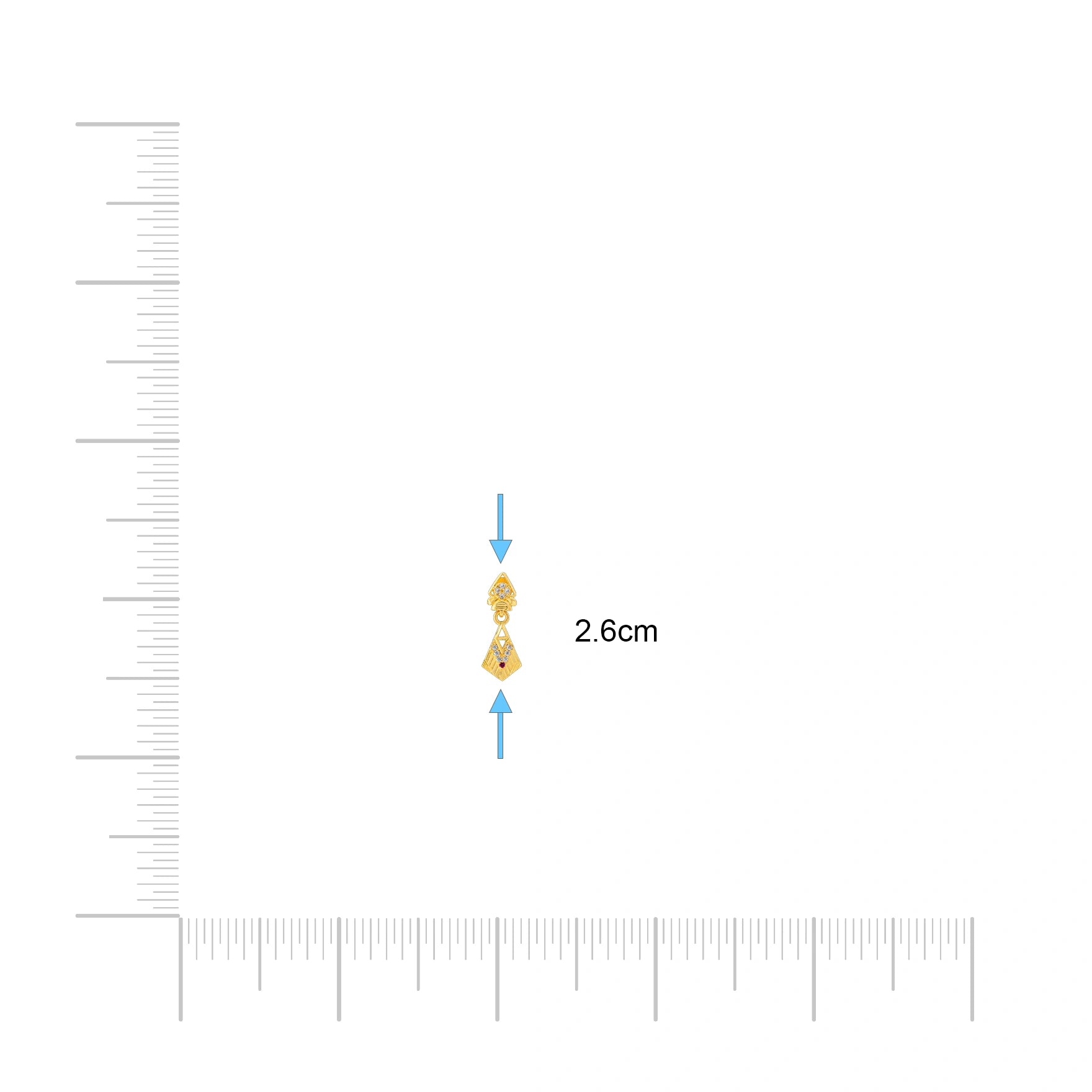 Stone Hanging Stud PSHST284WR-001