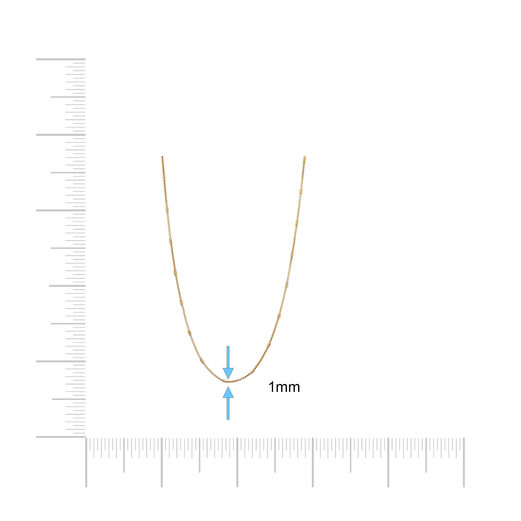 Gold Chain Millennium PCM71a-052