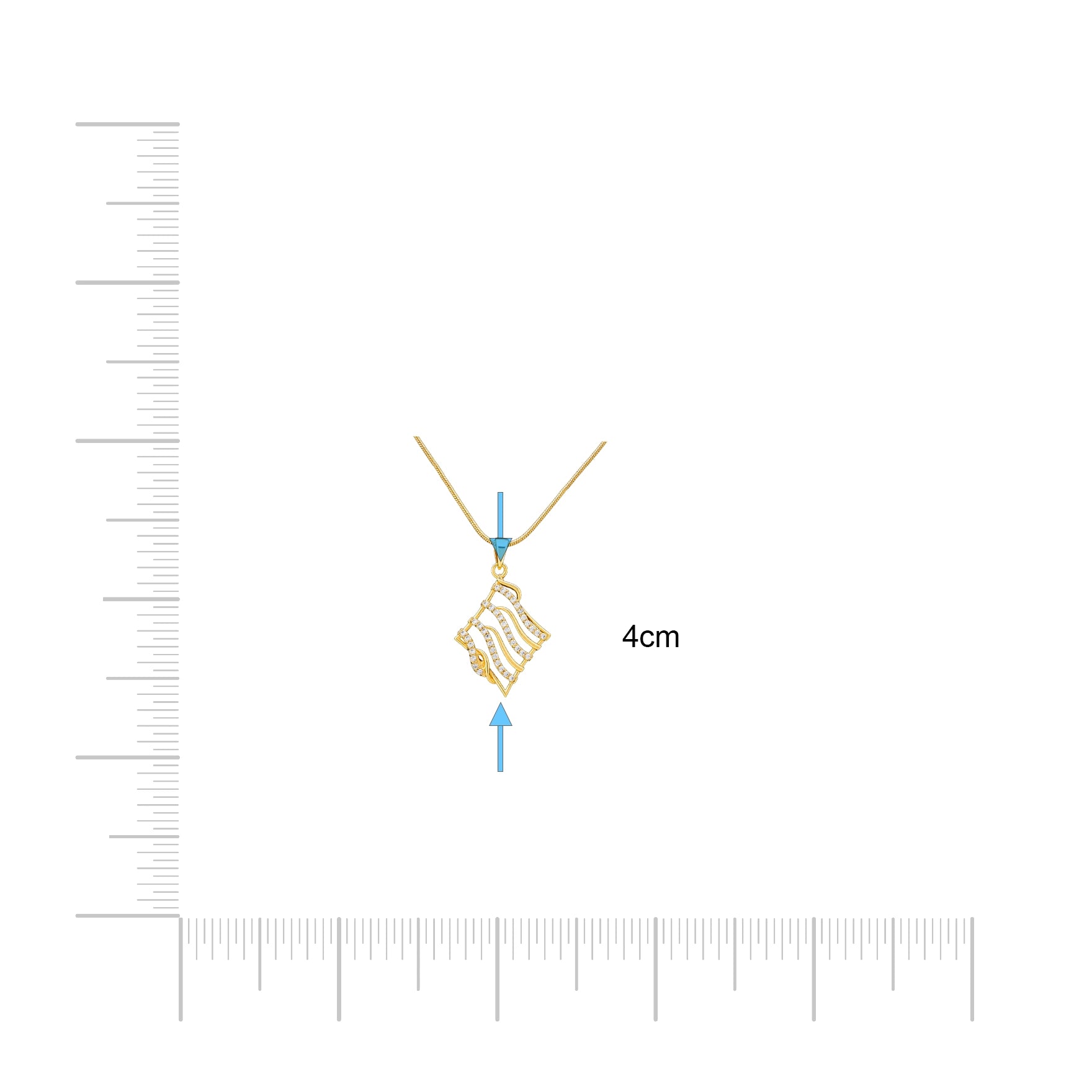 Golden Stone Pendant PSLT54W-051