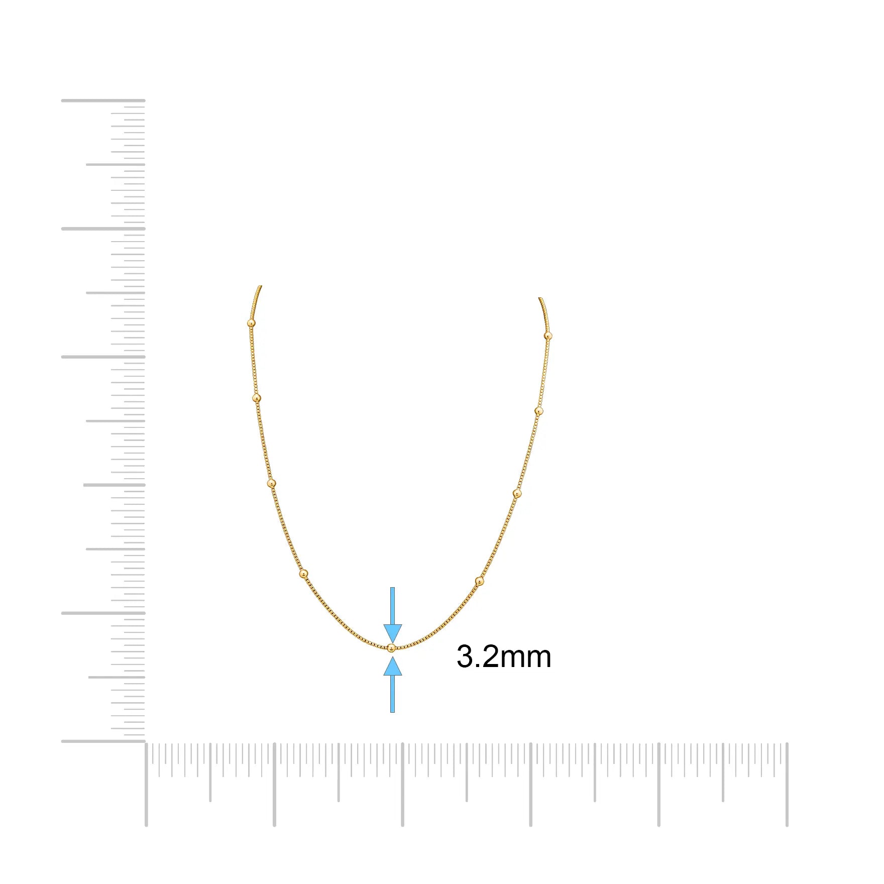 Golden Ball Link Millennium Chain PCM55-052