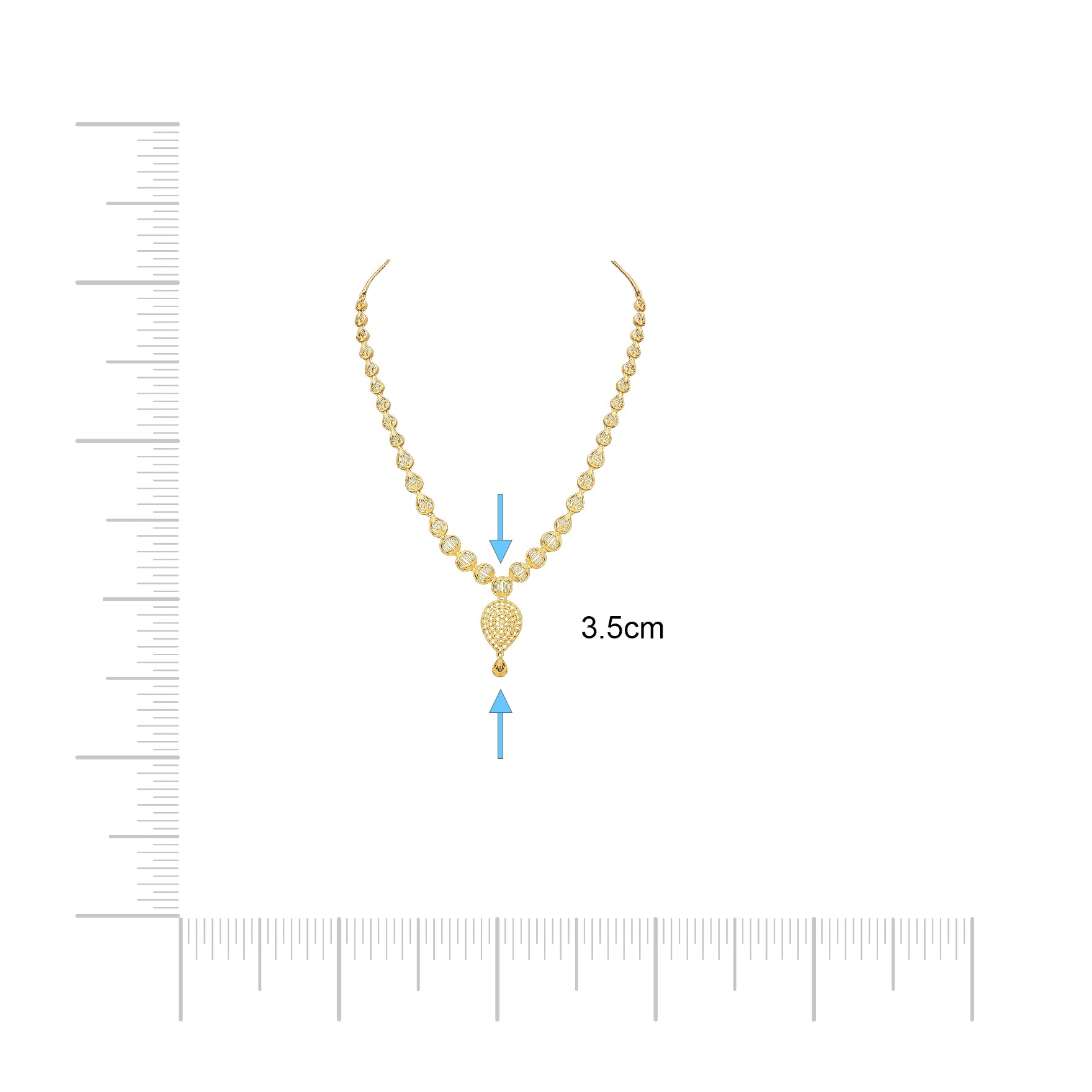 Golden Necklace PGNS77-035