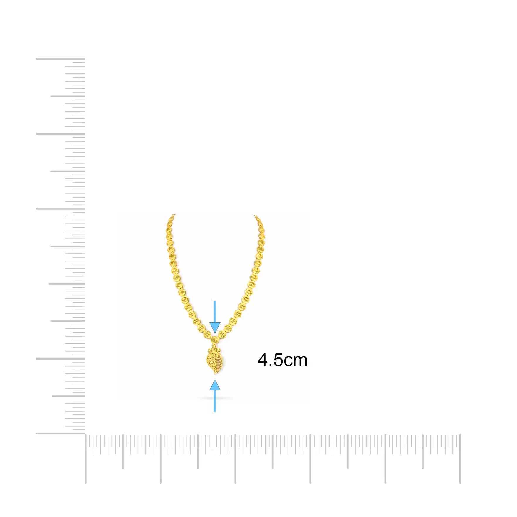 Golden Necklace medium PGNM24-085
