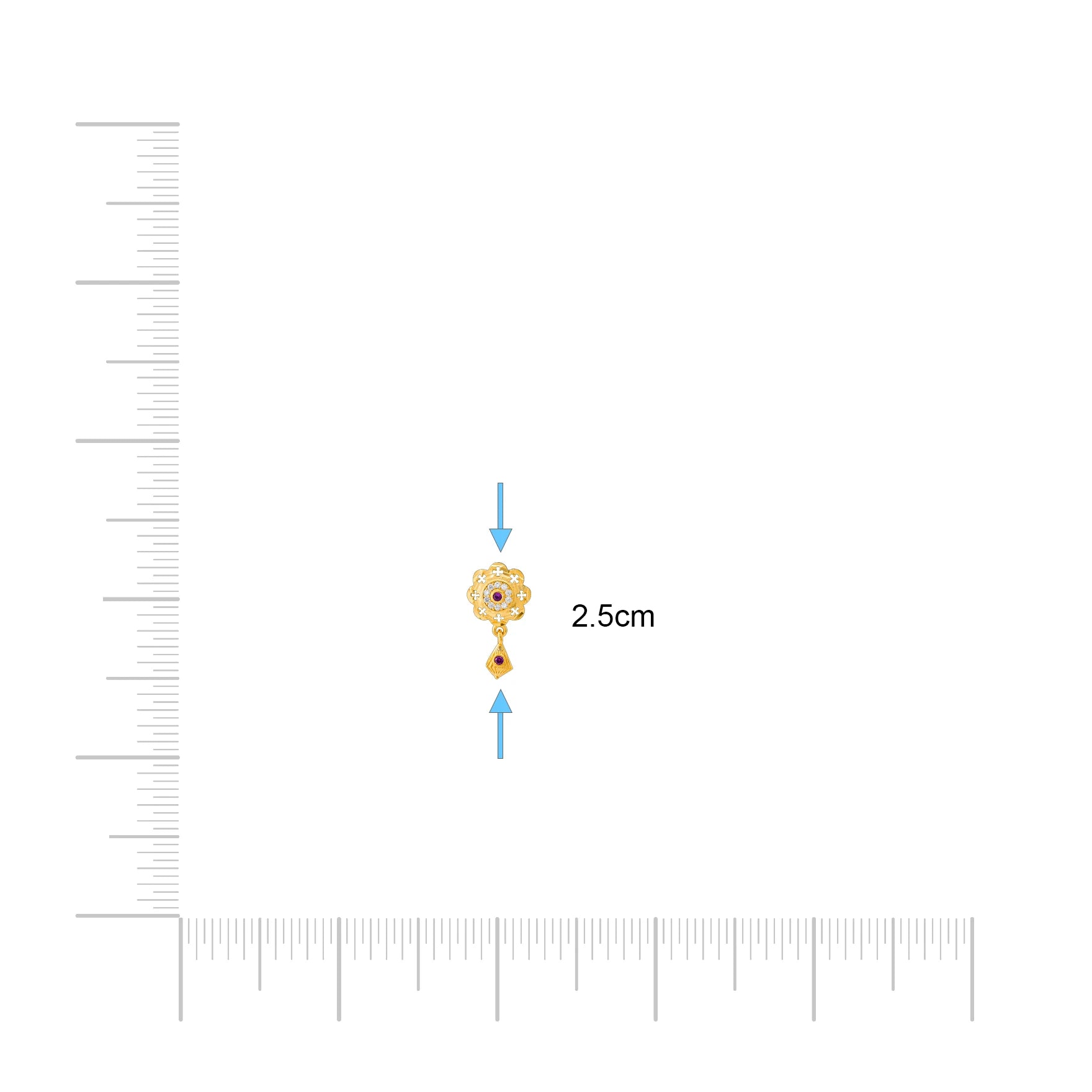 Stone Hanging Stud PSHST303WR-041