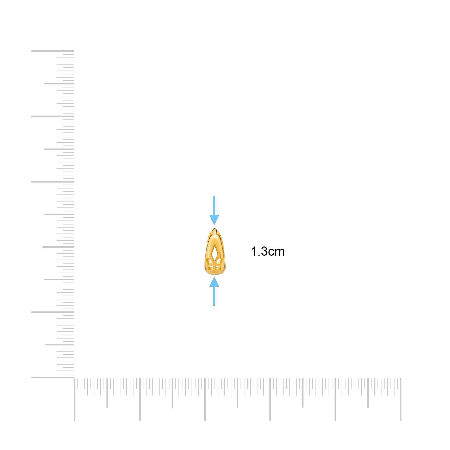 Golden Hoop Earring PGRST57-07