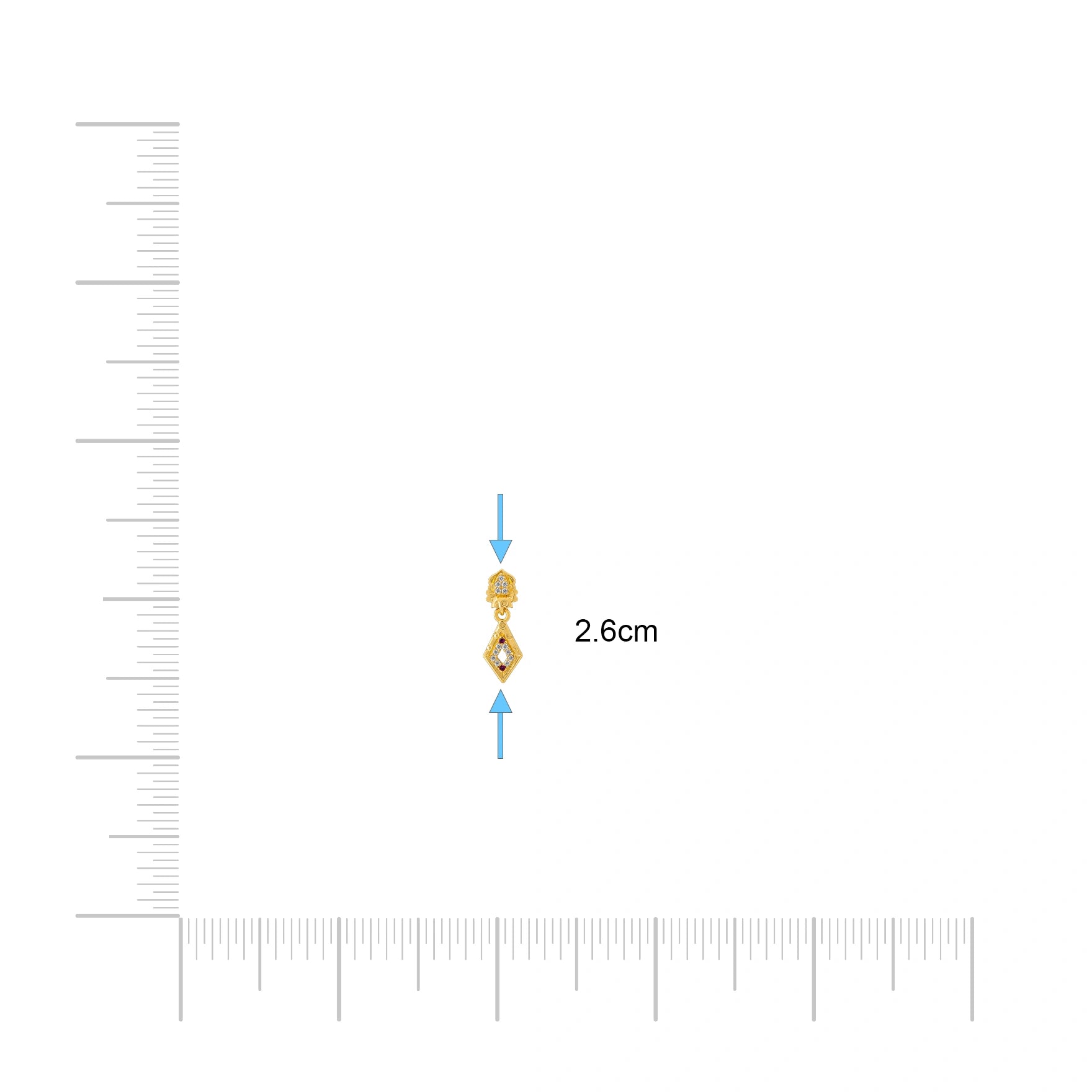 Stone Hanging Stud PSHST285WR-001