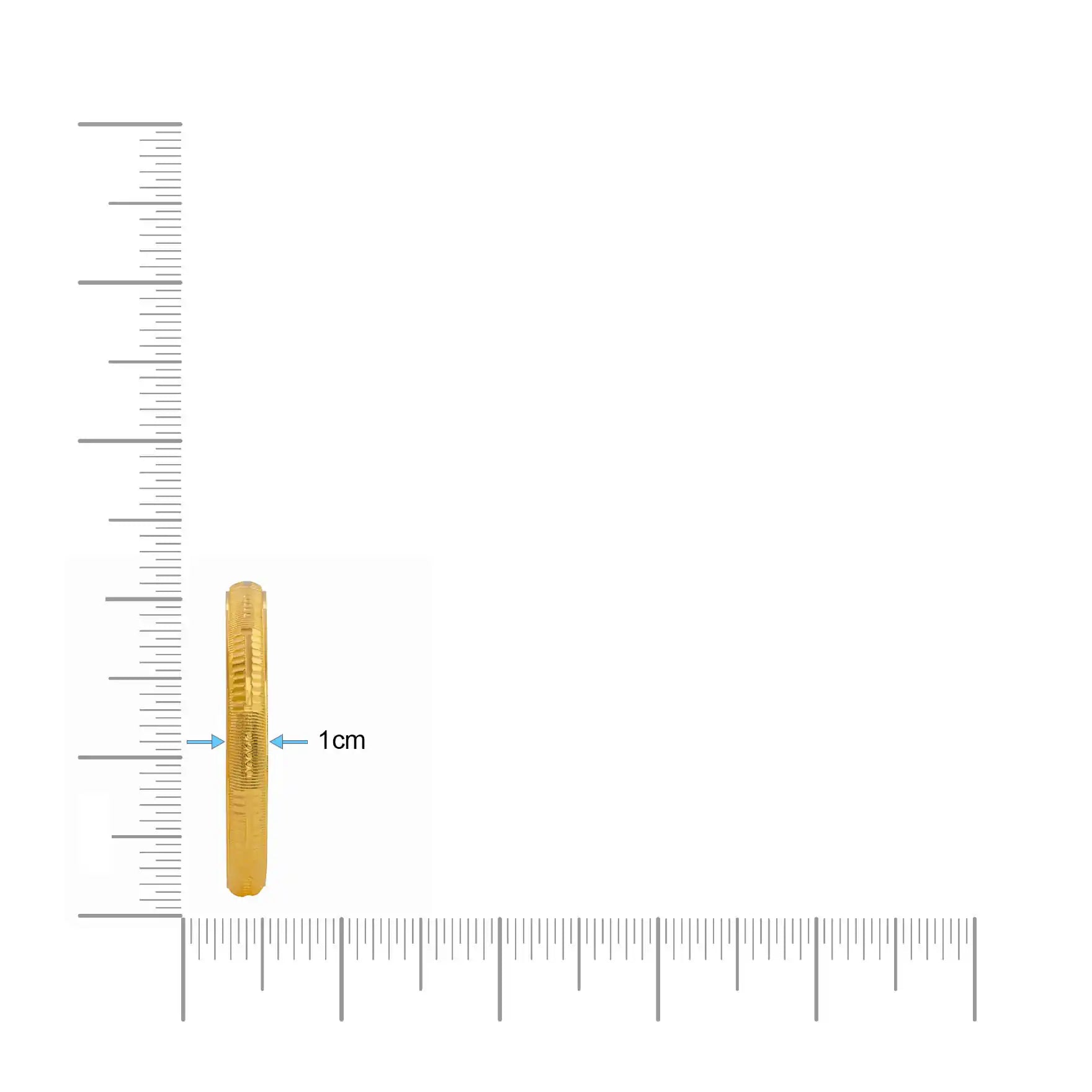 Ribbed Edge Bangle Gold Layered