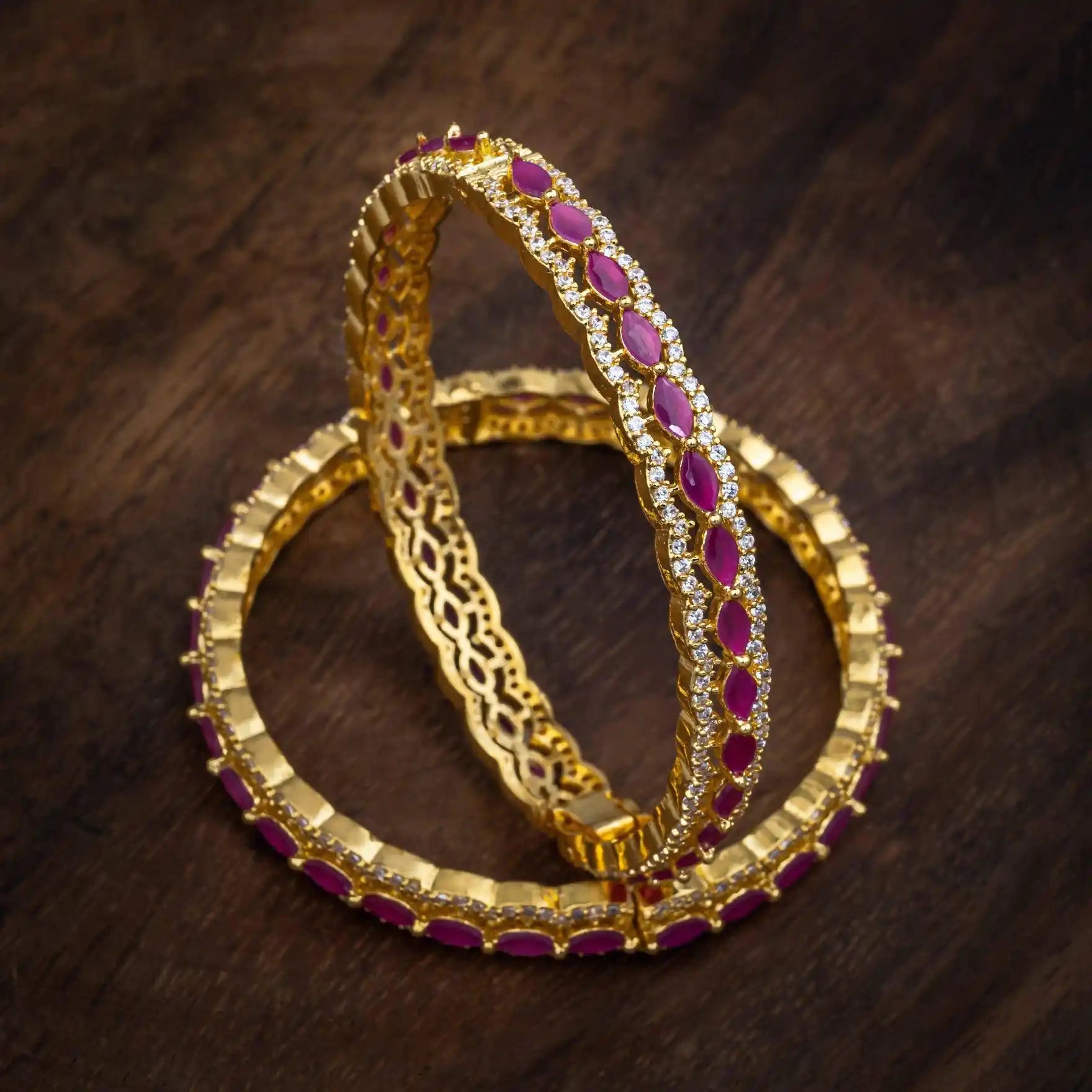 Stone Bangle PSB19WR-013 - Parakkat Jewels