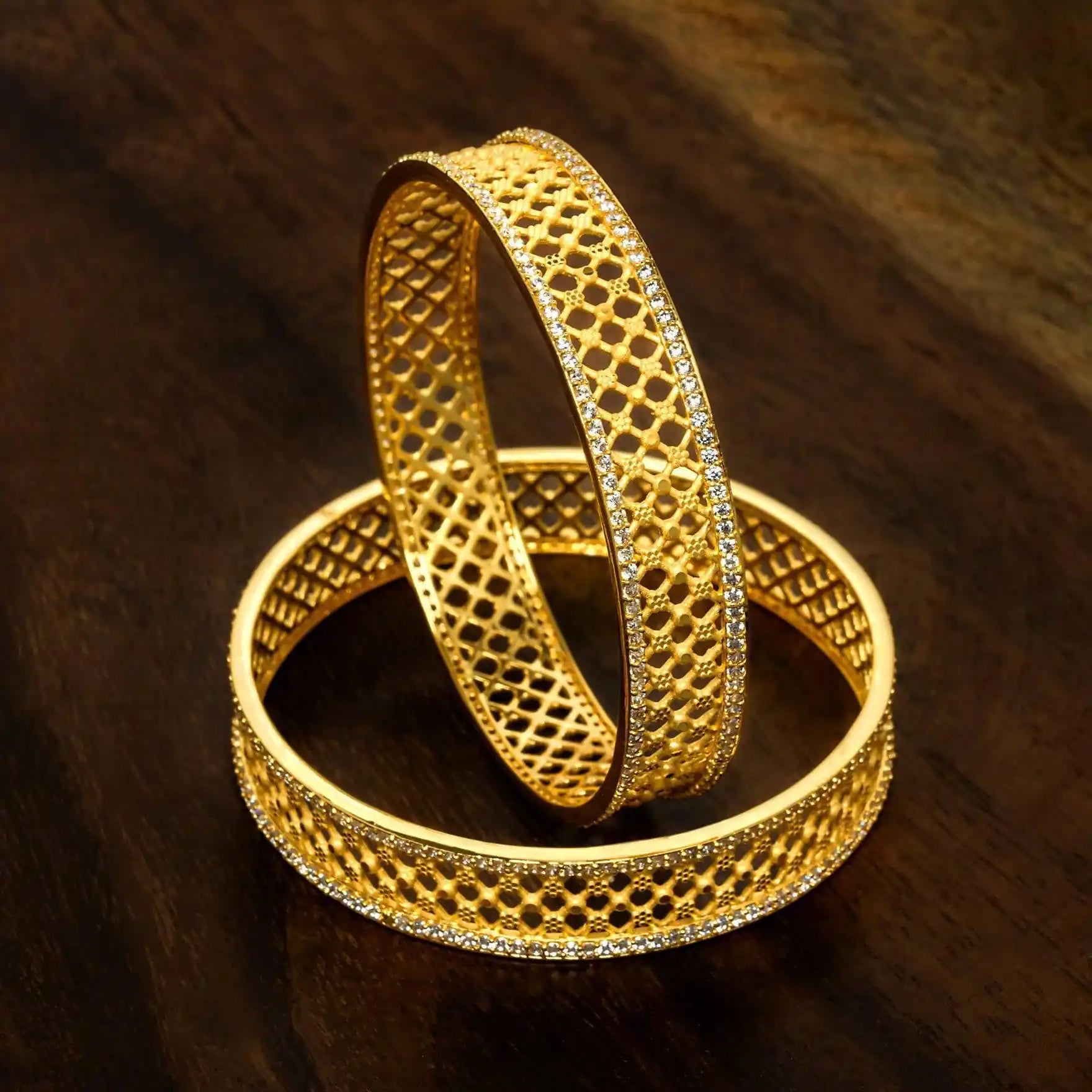 Stone Bangle PSB5W-004 - Parakkat Jewels