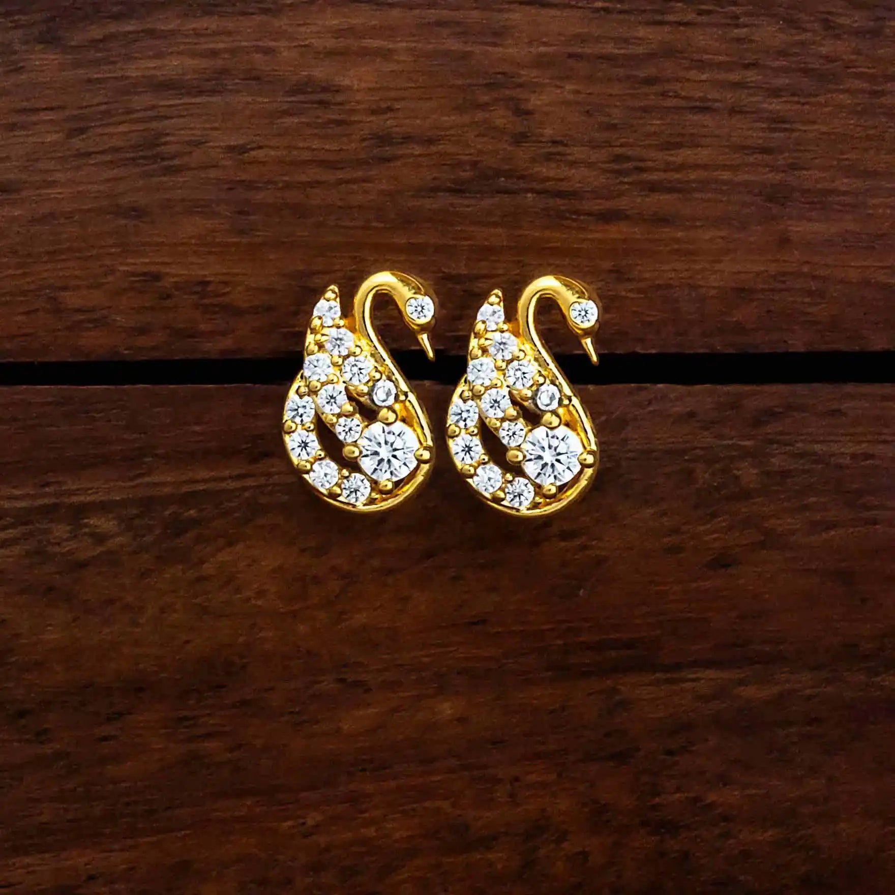 Stylish Gold Layered Earrings for Girls