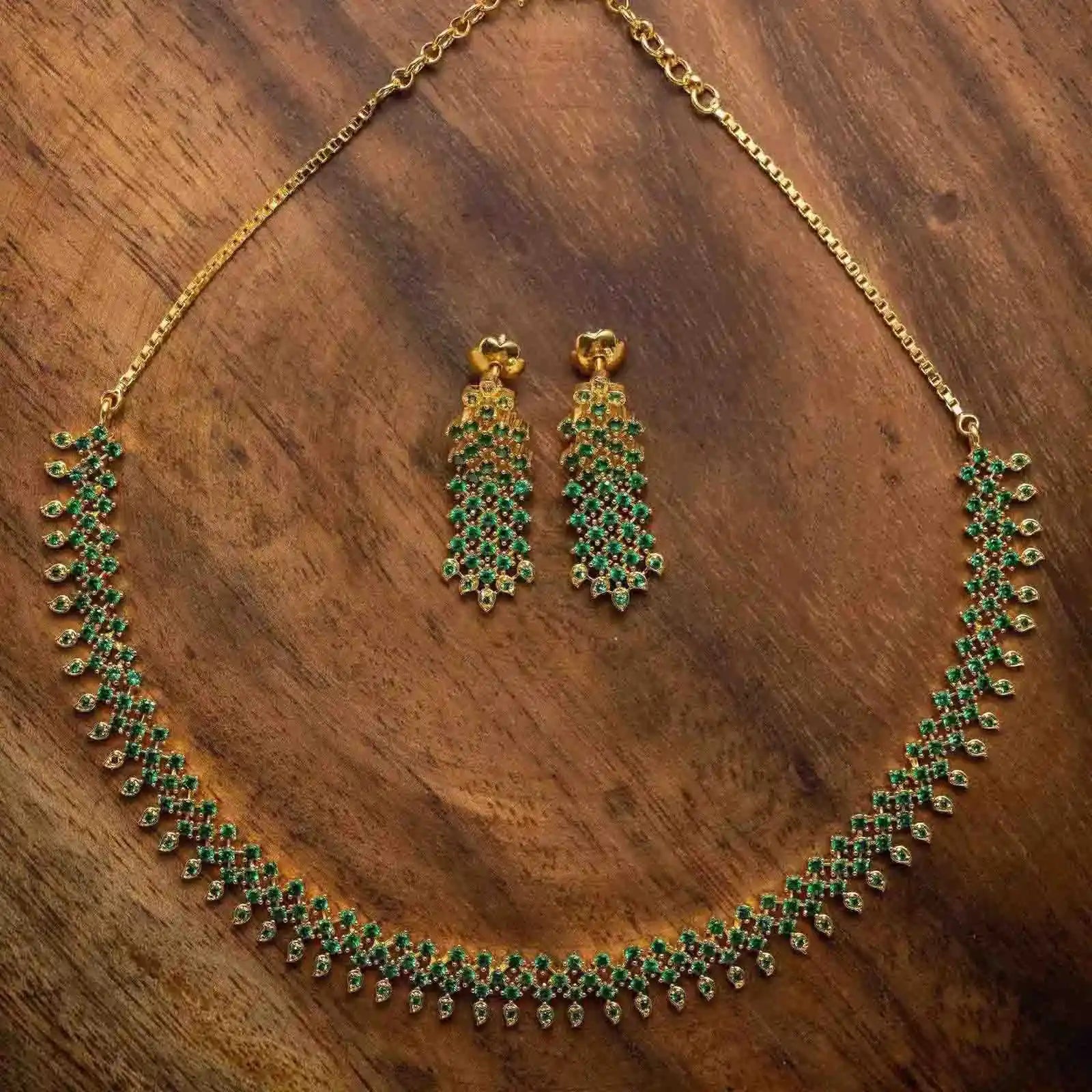 Necklace PMSNS17G-007,PMSHST20G-022 - Parakkat Jewels