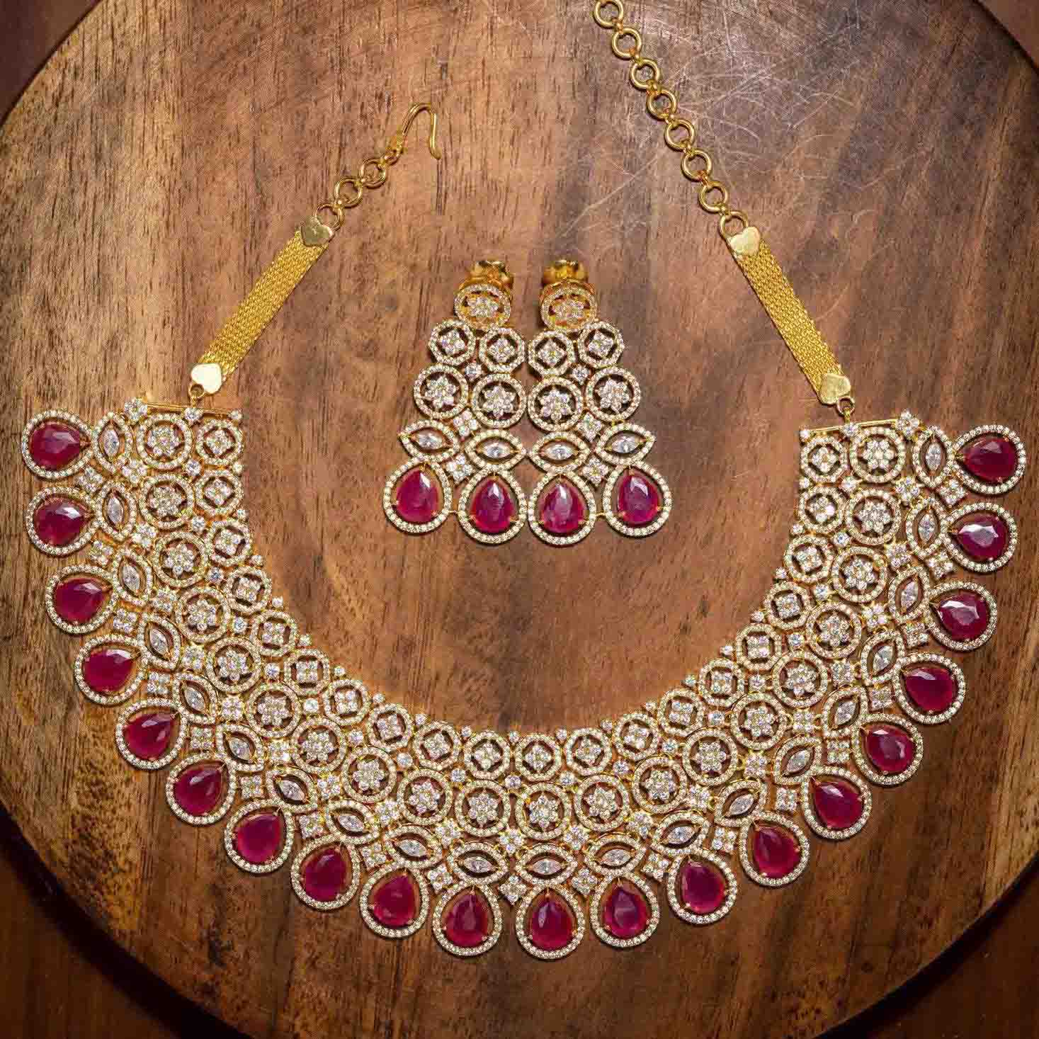 Necklace PMSNS3WR-0061,PMSHST3WR-023 - Parakkat Jewels