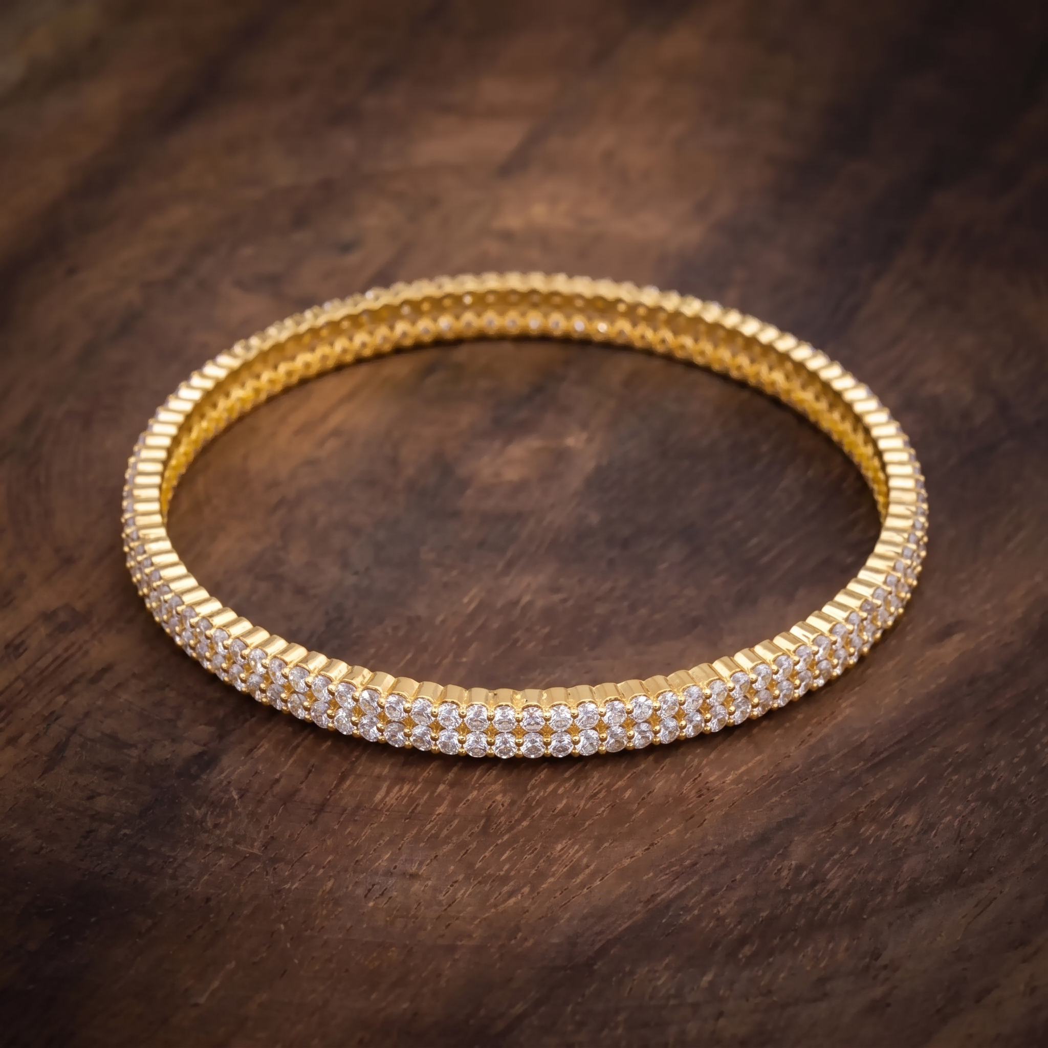White Ad Stone Bangle PSB18W-092